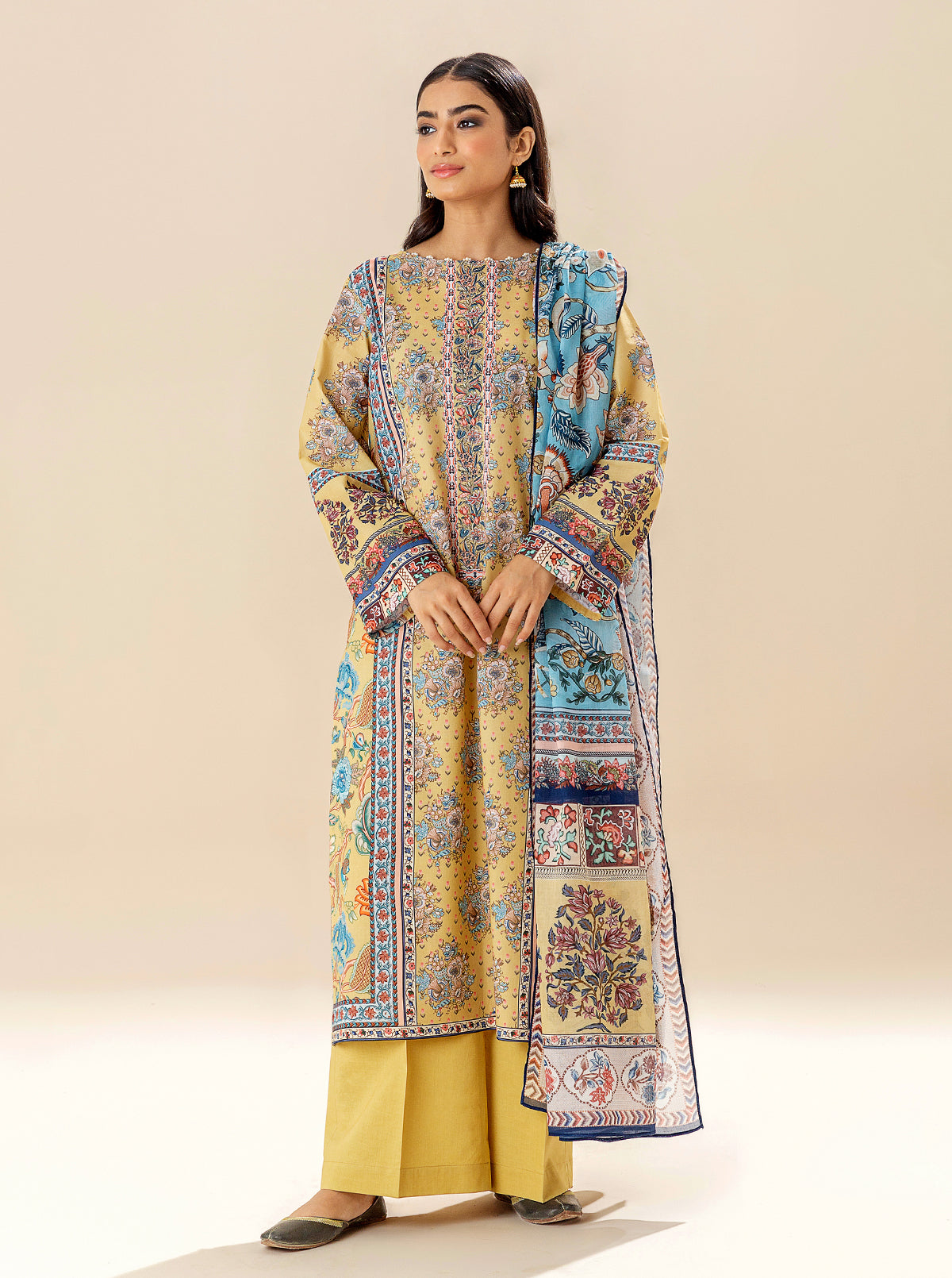 3 Piece Printed Lawn Suit (Unstitched)