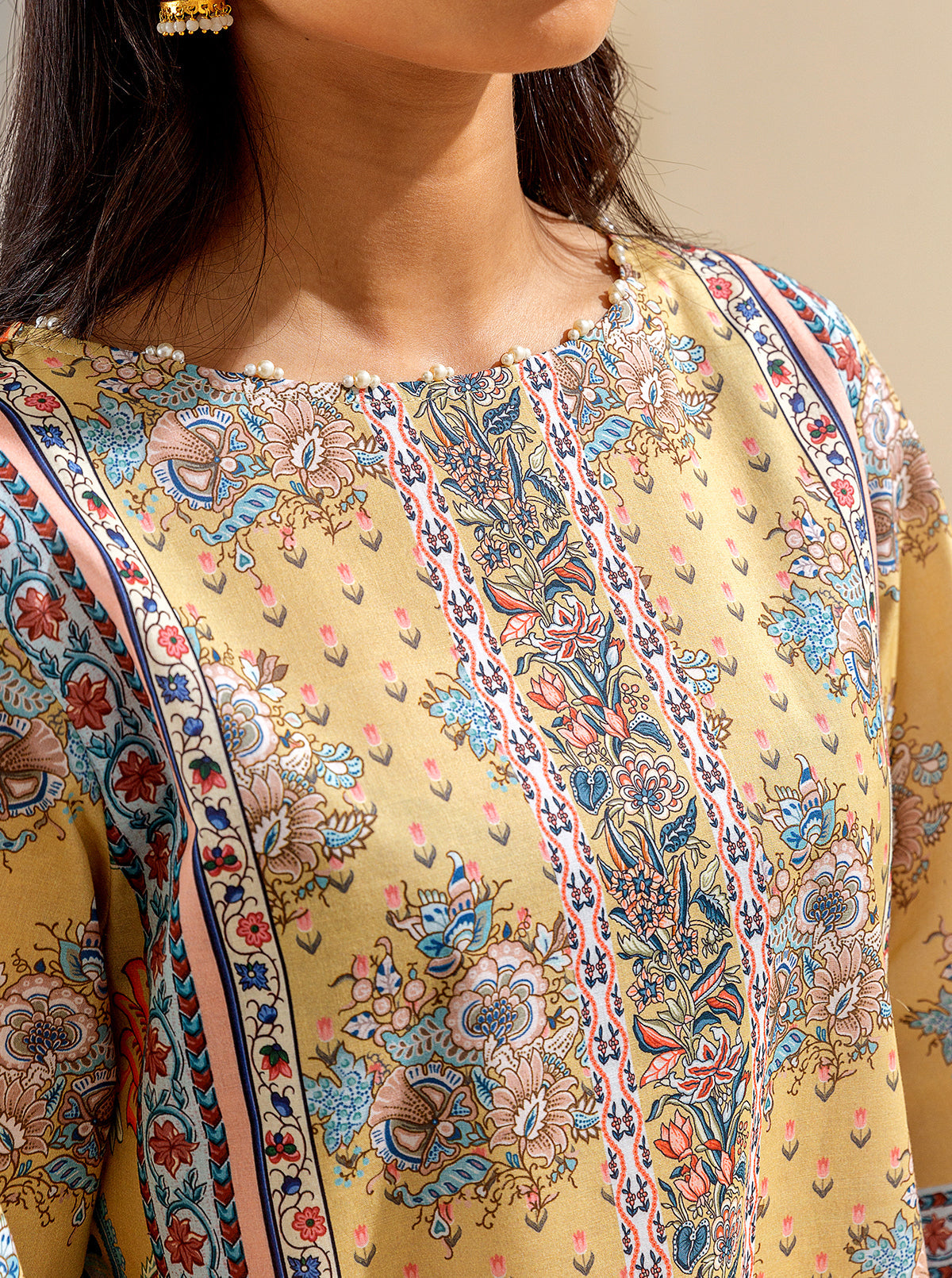 3 Piece Printed Lawn Suit (Unstitched)