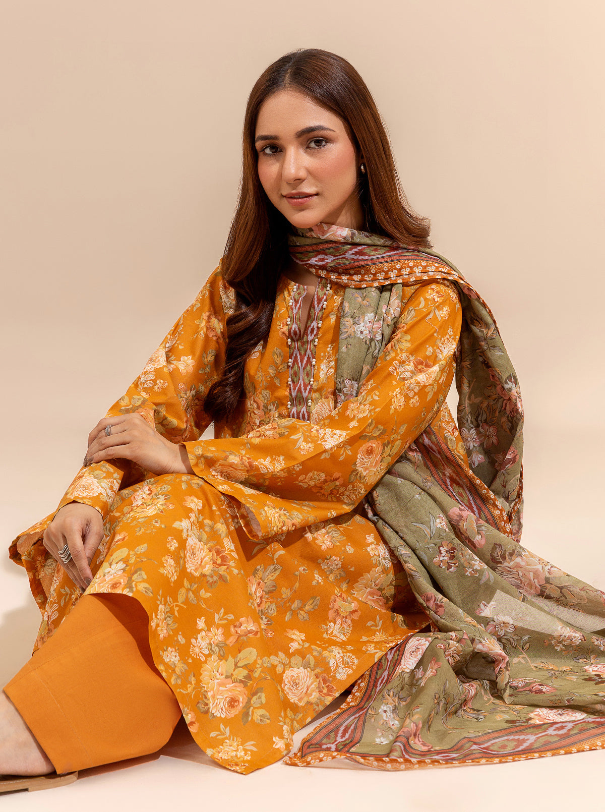2 Piece Printed Lawn Suit-Summer Fruit (Unstitched)