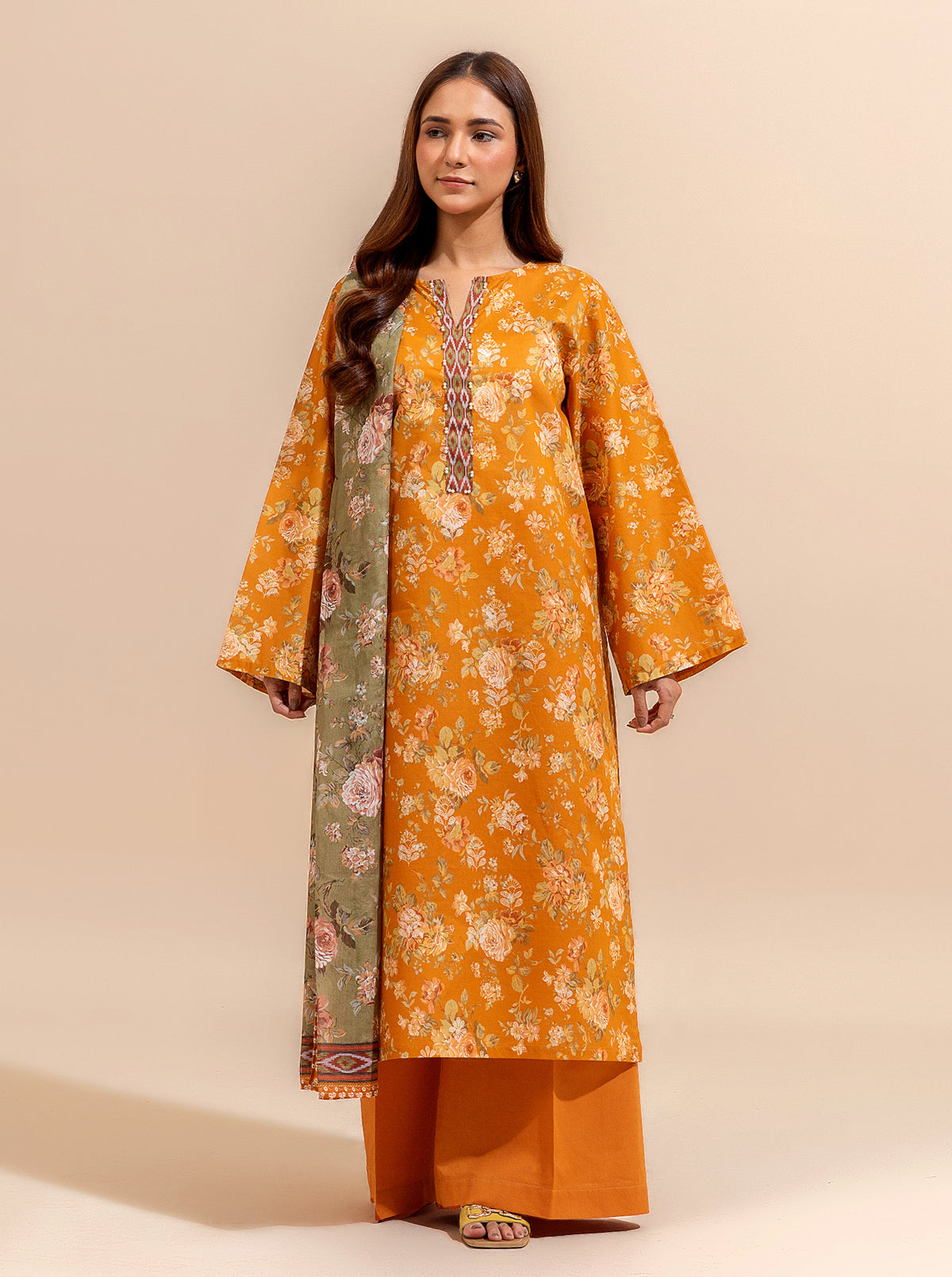 2 Piece Printed Lawn Suit-Summer Fruit (Unstitched)