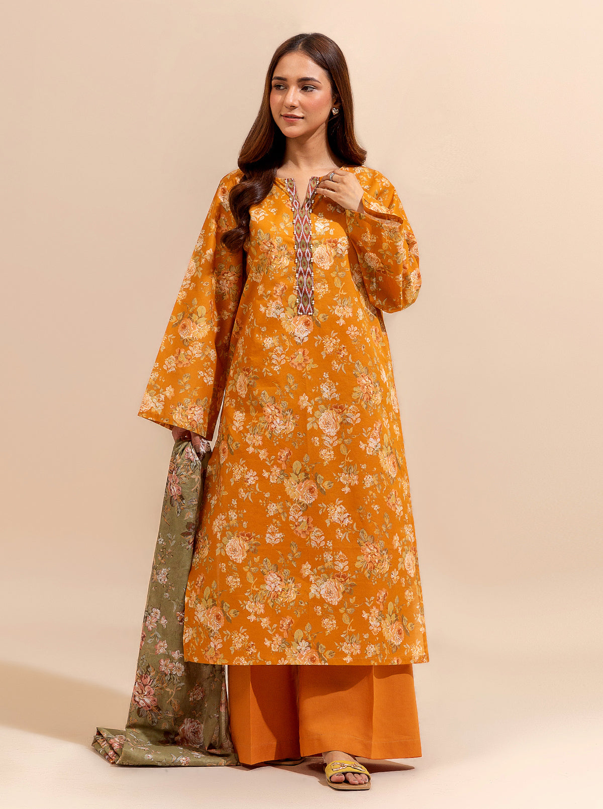 2 Piece Printed Lawn Suit-Summer Fruit (Unstitched)