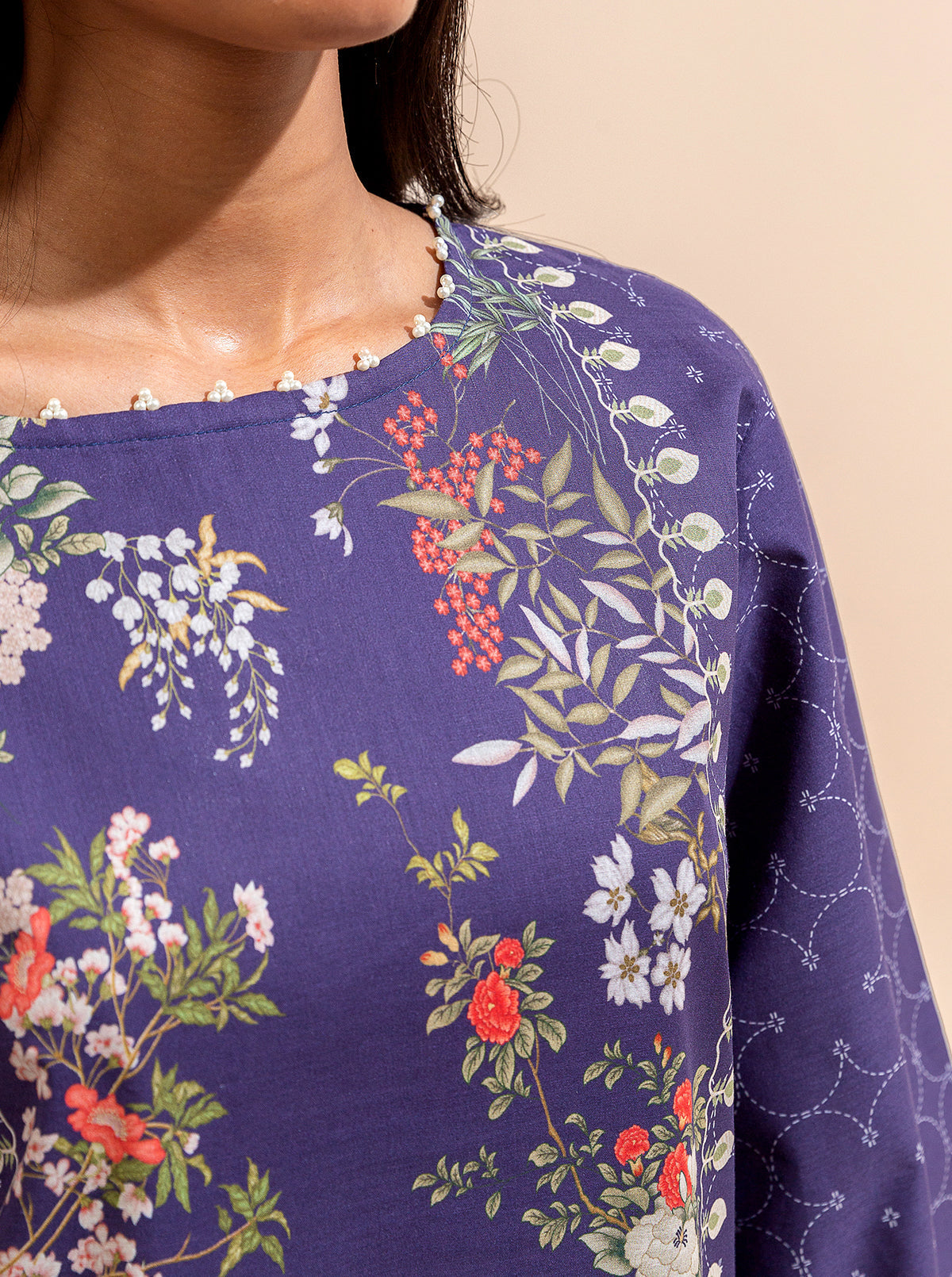 3 Piece Printed Lawn Suit-Cliff Breeze (Unstitched)