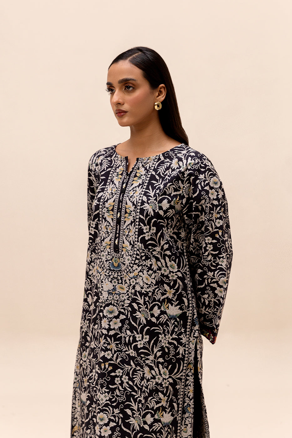 2 Piece Printed Lawn Suit-Mystery Night (Unstitched)