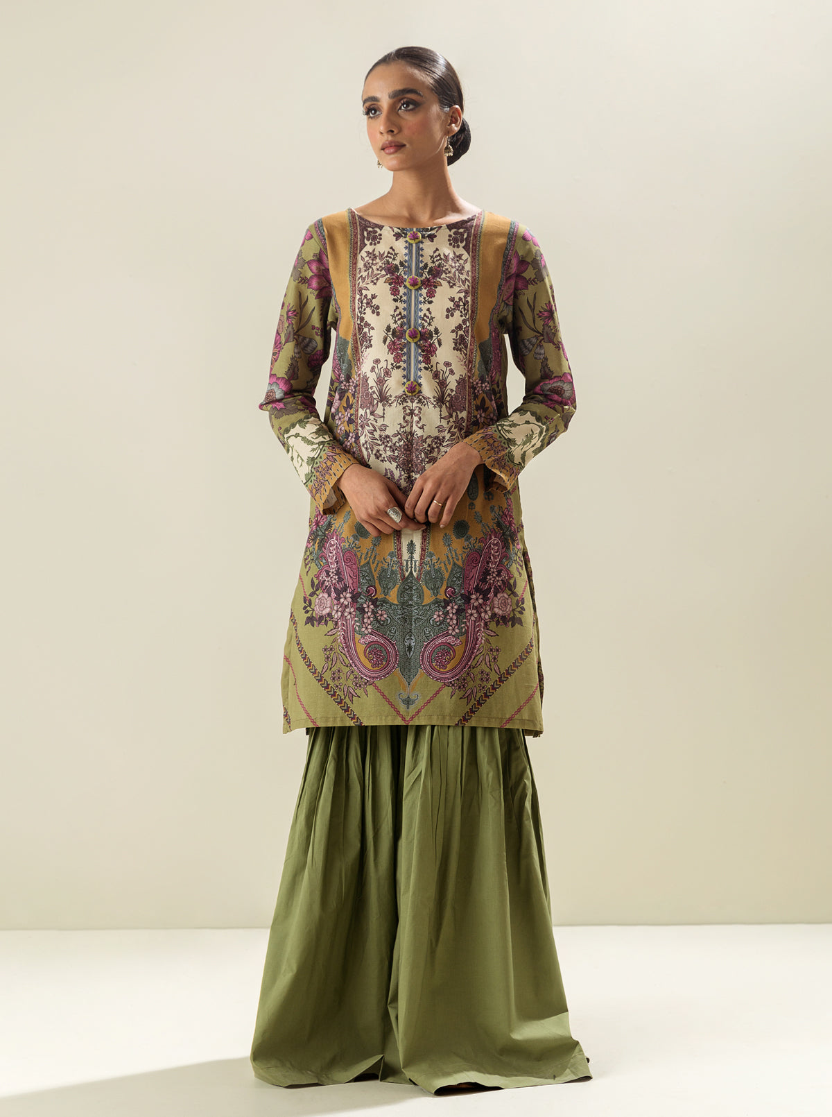 1 PIECE - PRINTED LAWN SHIRT - REGAL SYMMETRY