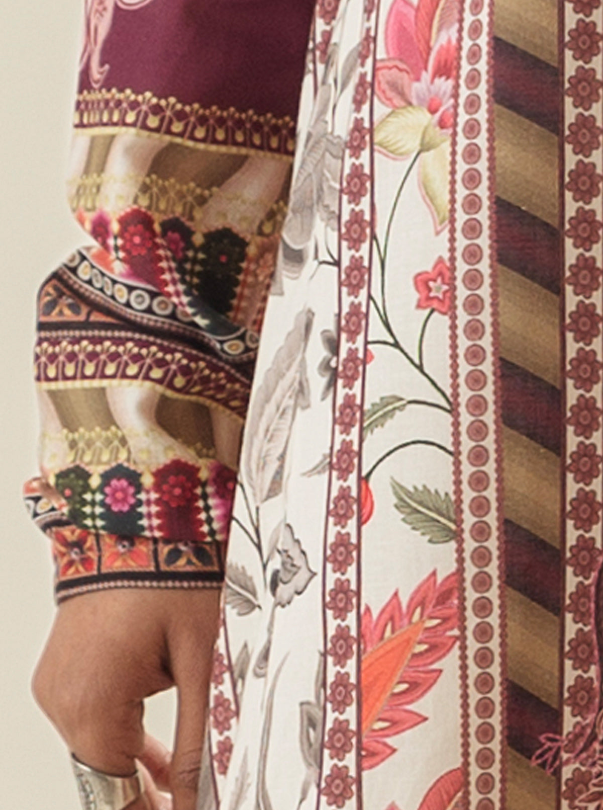 1 PIECE - PRINTED LAWN SHIRT - HARMONIOUS ROOTS