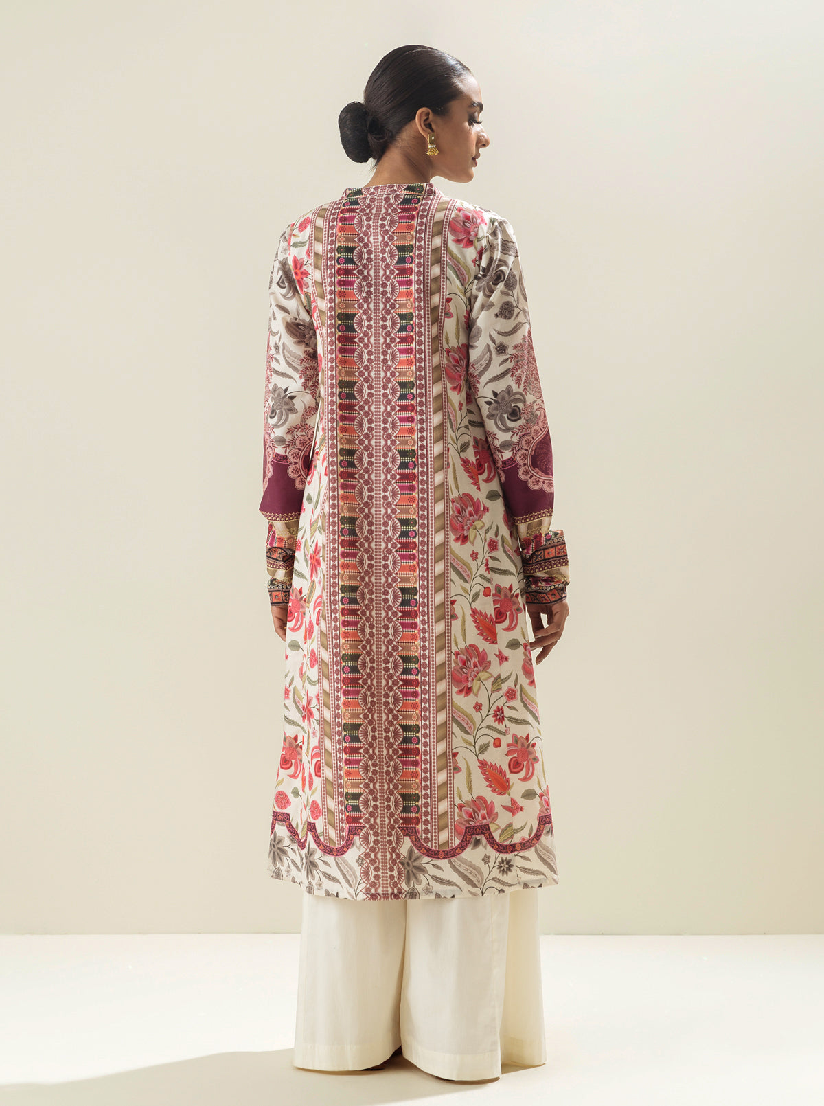 1 PIECE - PRINTED LAWN SHIRT - HARMONIOUS ROOTS