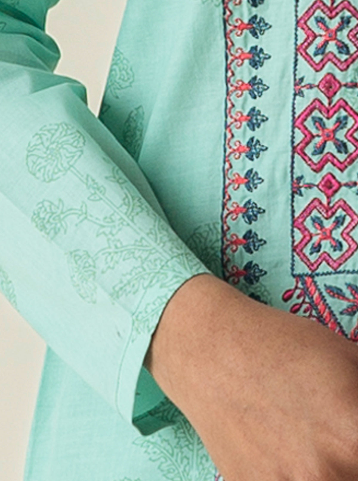 2 Piece - Embroidered Lawn Suit - Spring Breeze