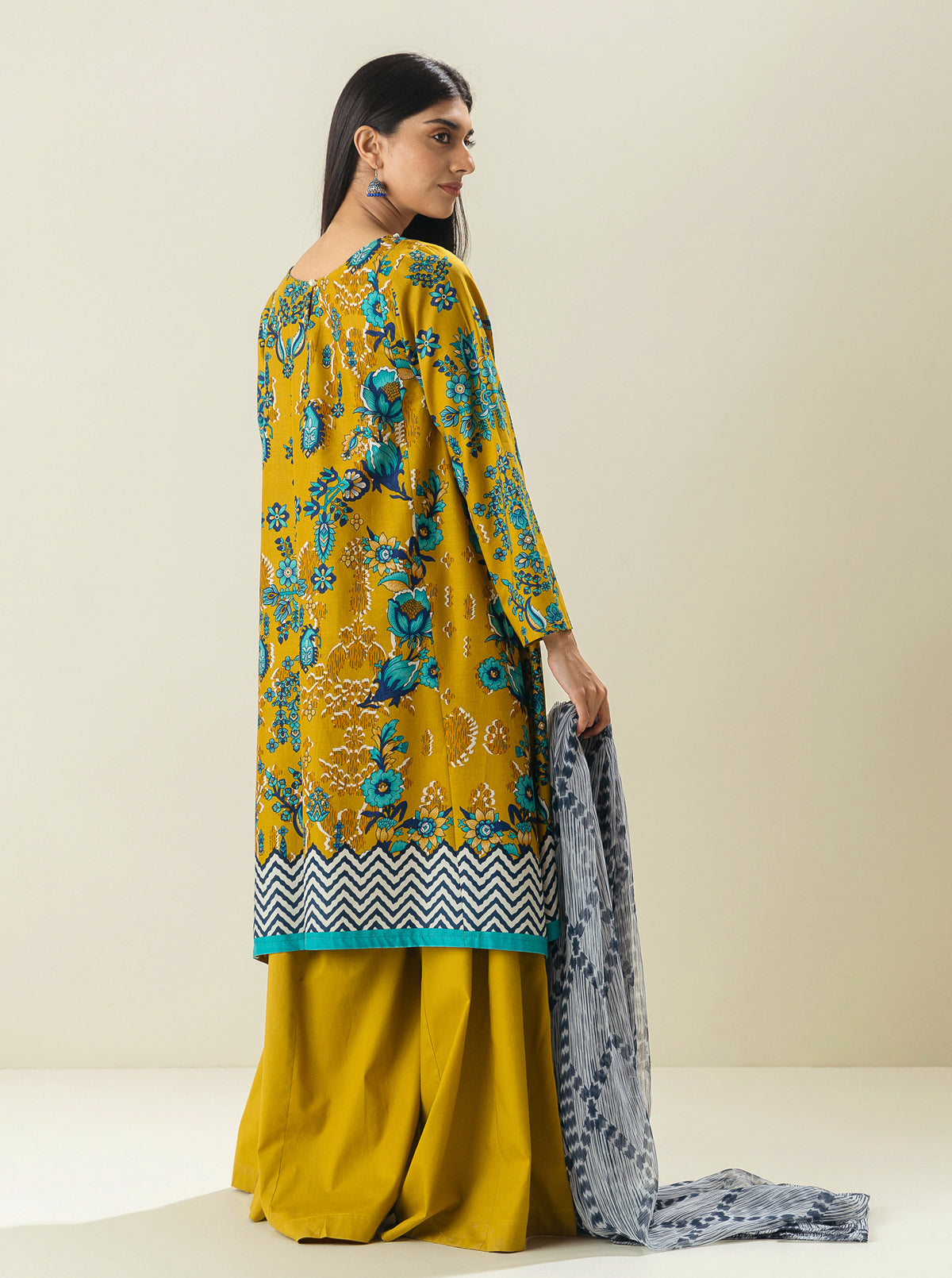 2 Piece - Printed Lawn Suit - Porcelain Dreams