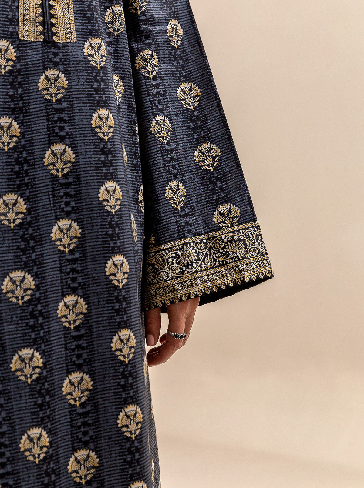 2 Piece Printed Lawn Suit-Coal Secret (Unstitched)