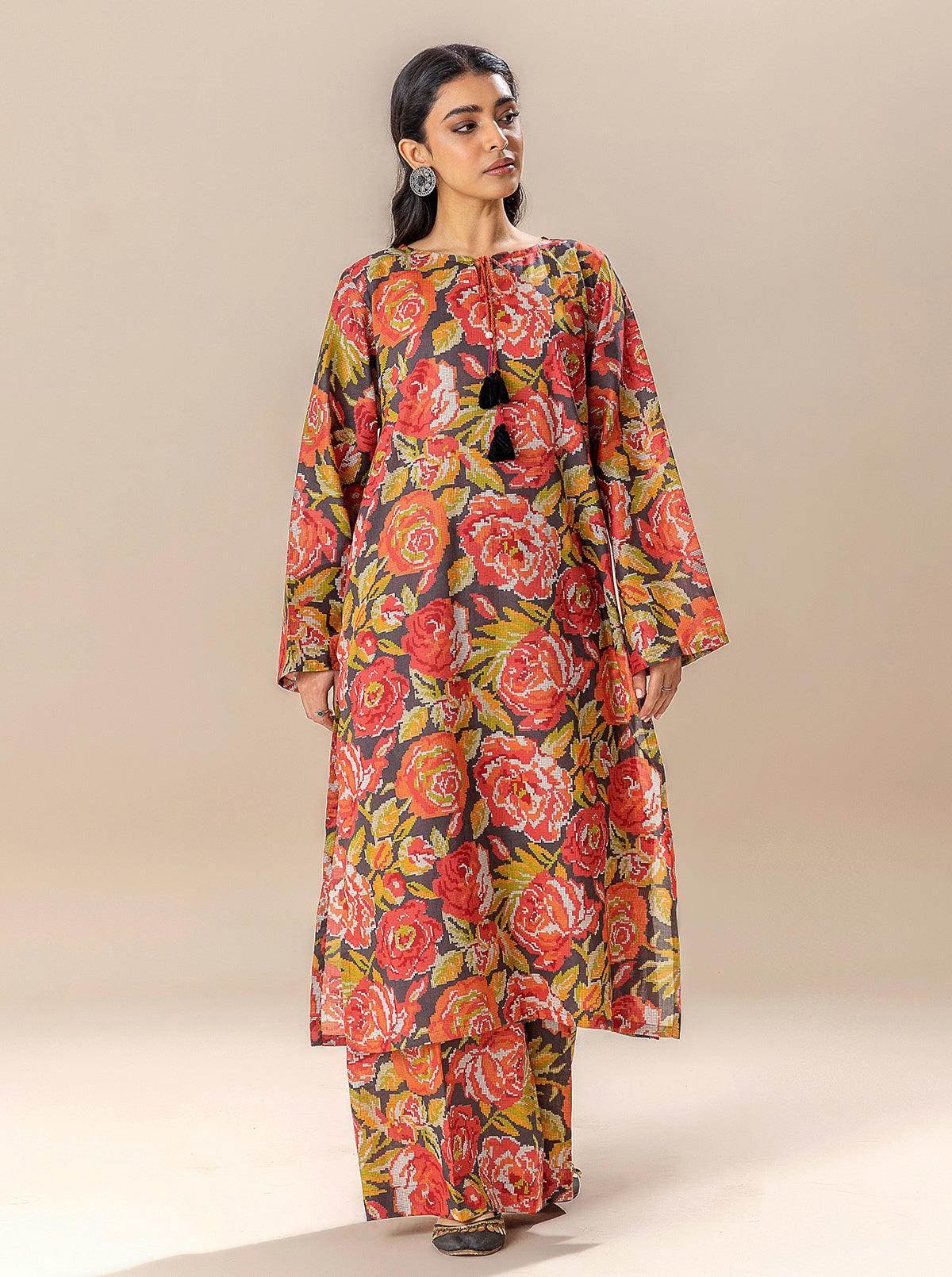 2 Piece Printed Lawn Suit-Charming Rush (Unstitched)