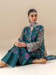 3 Piece Printed Lawn Suit-Serenity Greens (Unstitched)