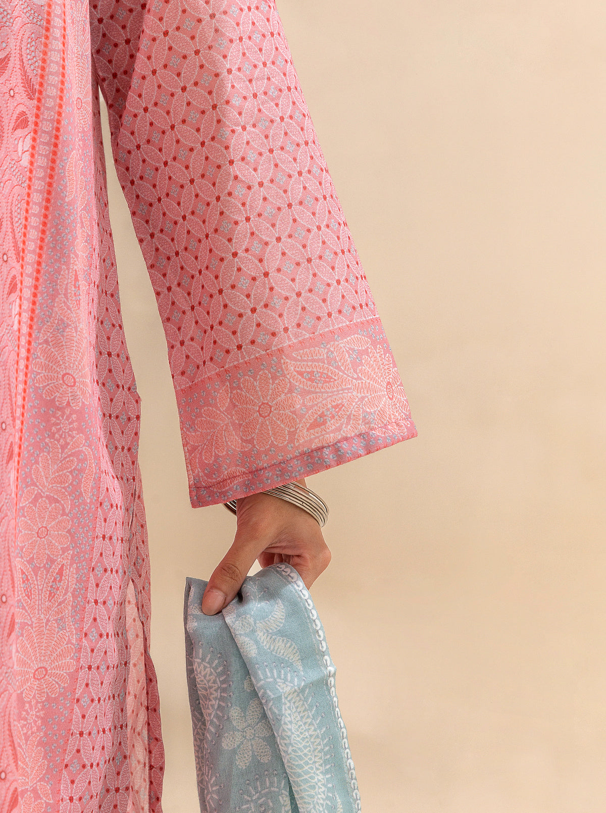 3 Piece Printed Lawn Suit-Serene Needle (Unstitched)