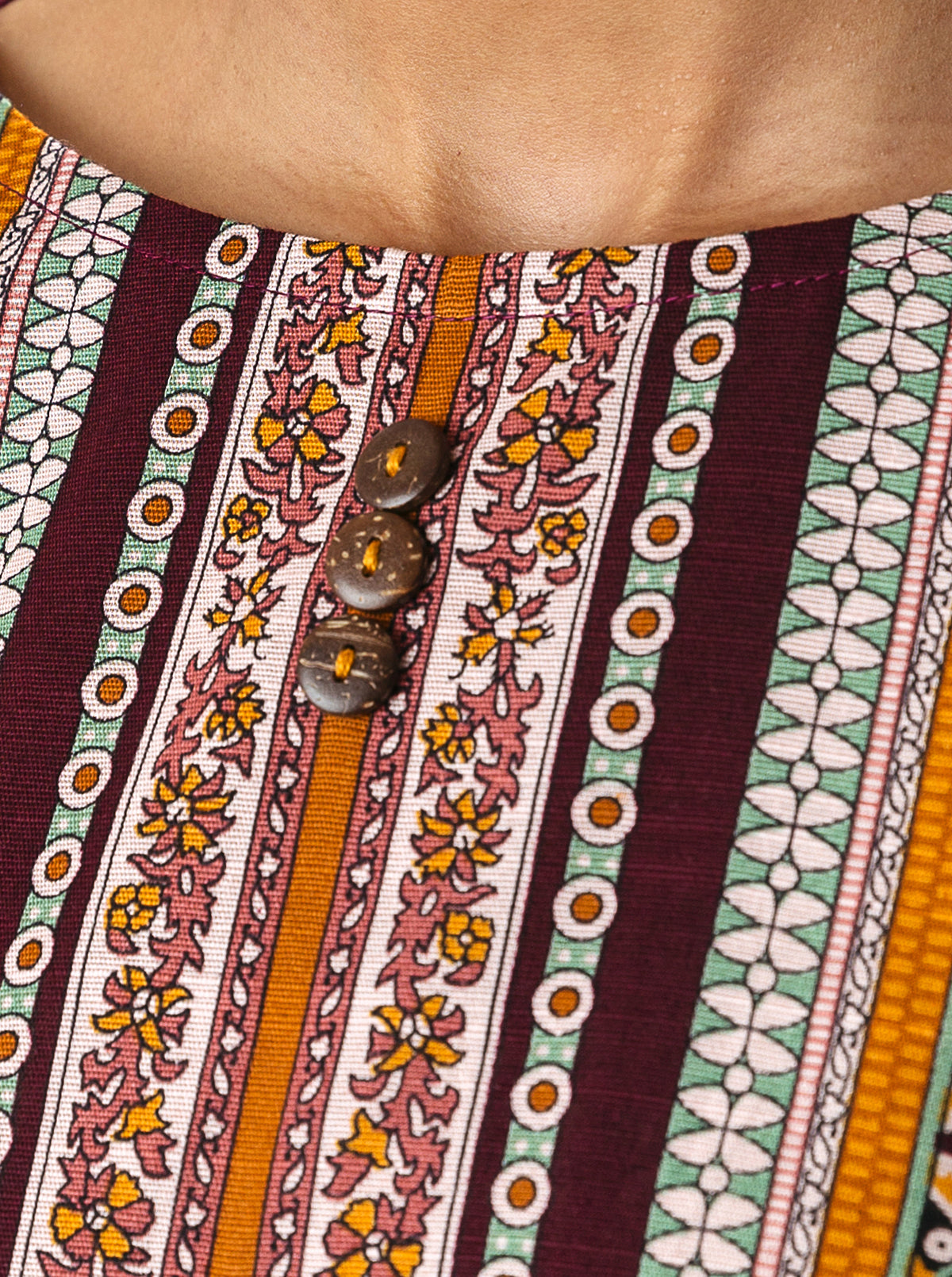 3 Piece - Printed Khaddar Suit - Imperial Ruby