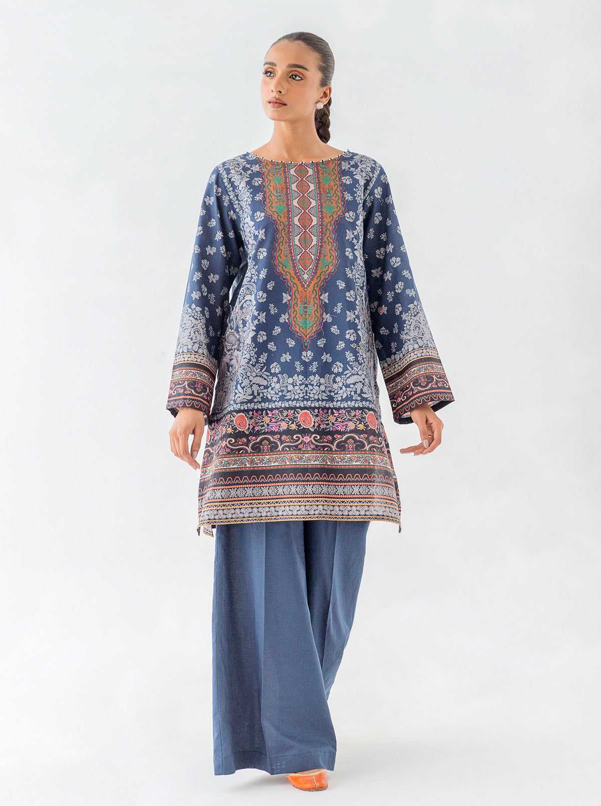 1 PIECE - PRINTED CAMBRIC SHIRT - ARCTIC SONG