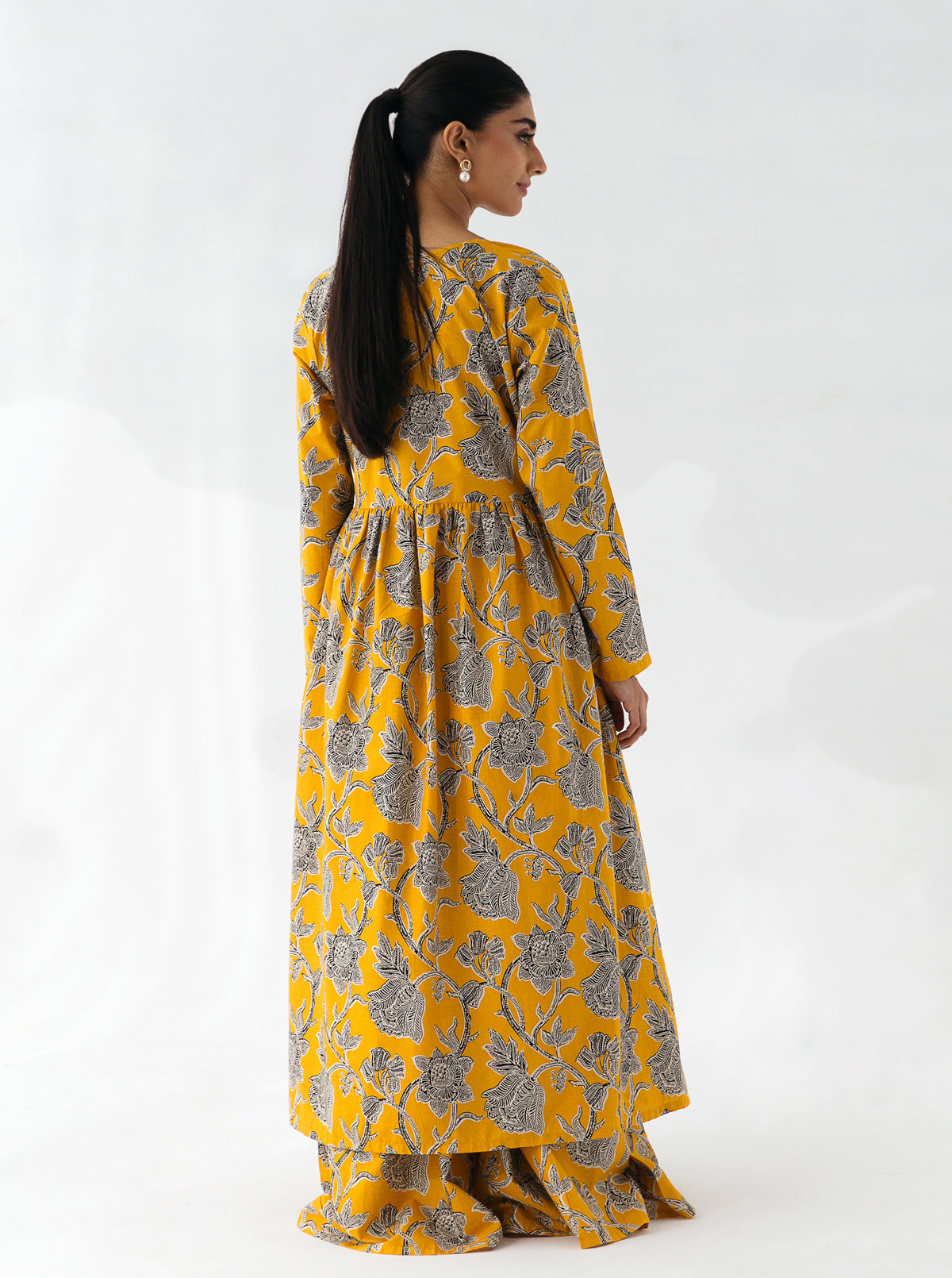 2 Piece - Printed Cambric Suit - Sunstruck Gold