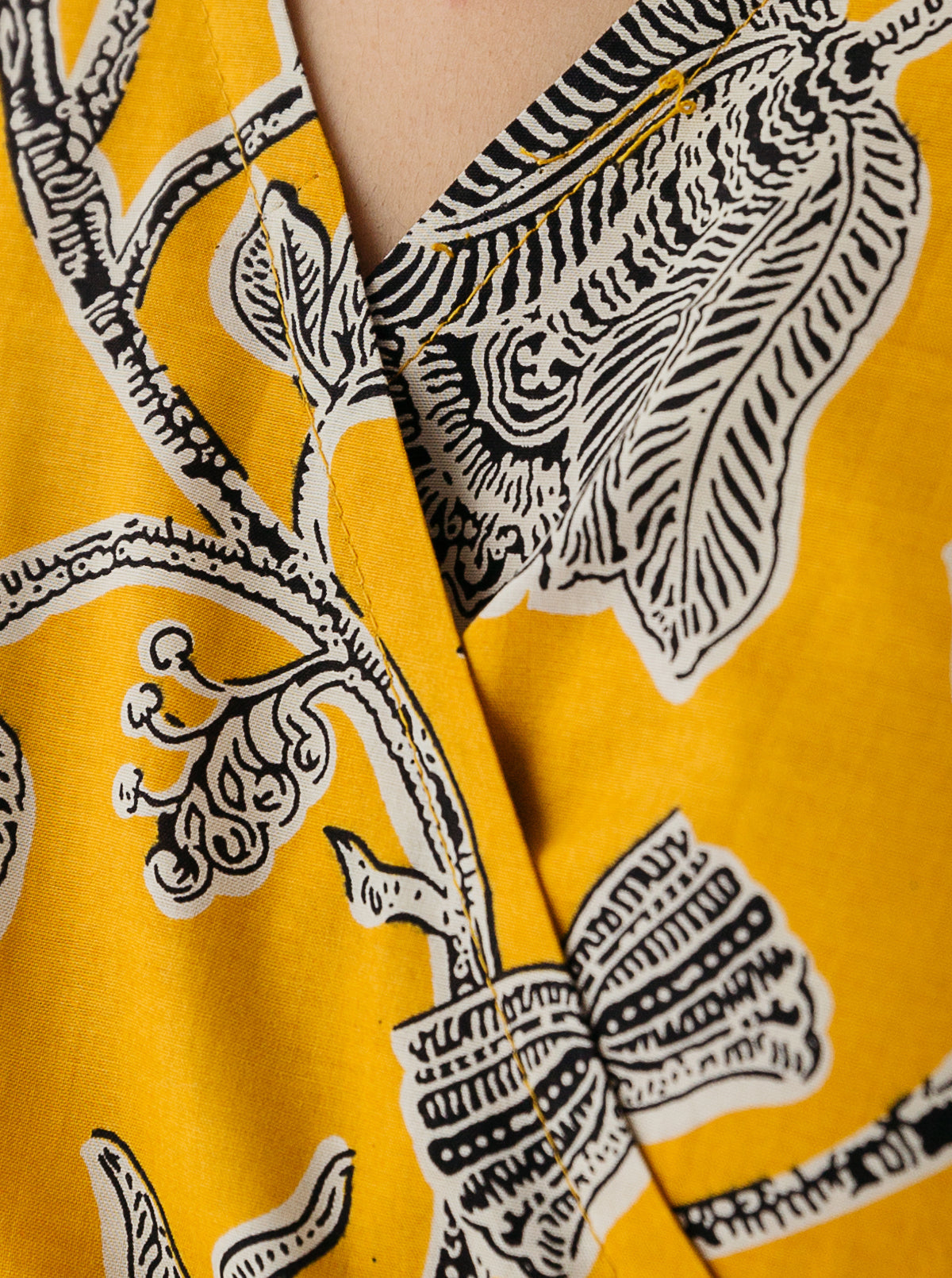 2 Piece - Printed Cambric Suit - Sunstruck Gold