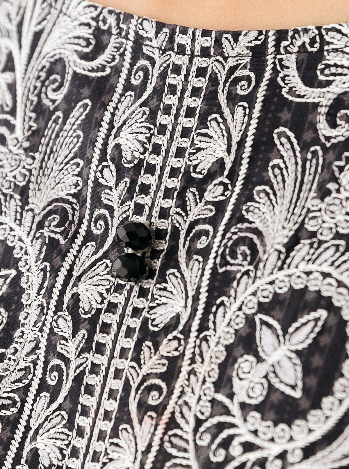 2 PIECE - EMBROIDERED CAMBRIC SUIT - MYSTERY GEM