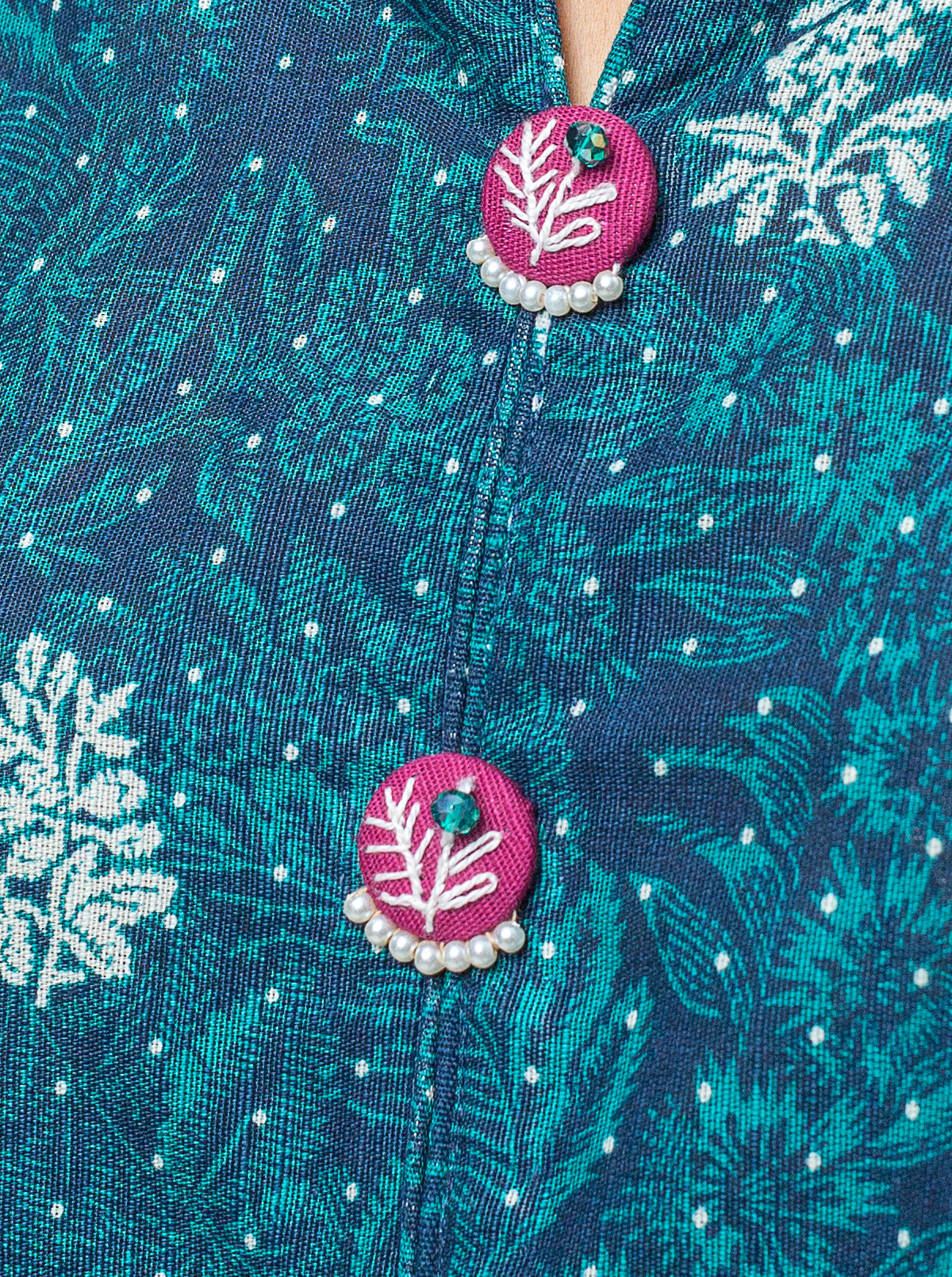 3 Piece - Printed Khaddar Suit - Moon Shadow