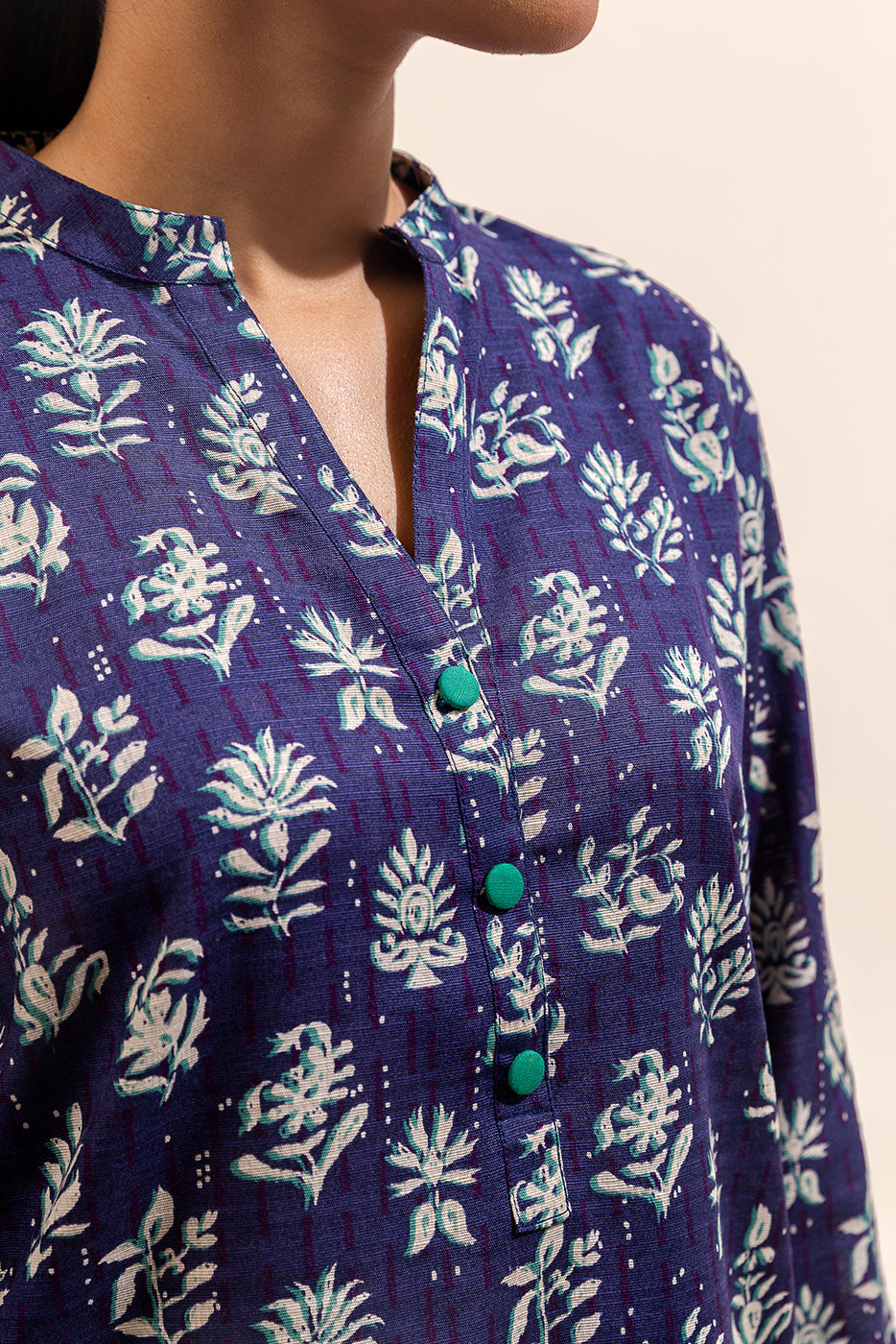 2 Piece Printed Khaddar Suit-Raisin Tale (Unstitched)