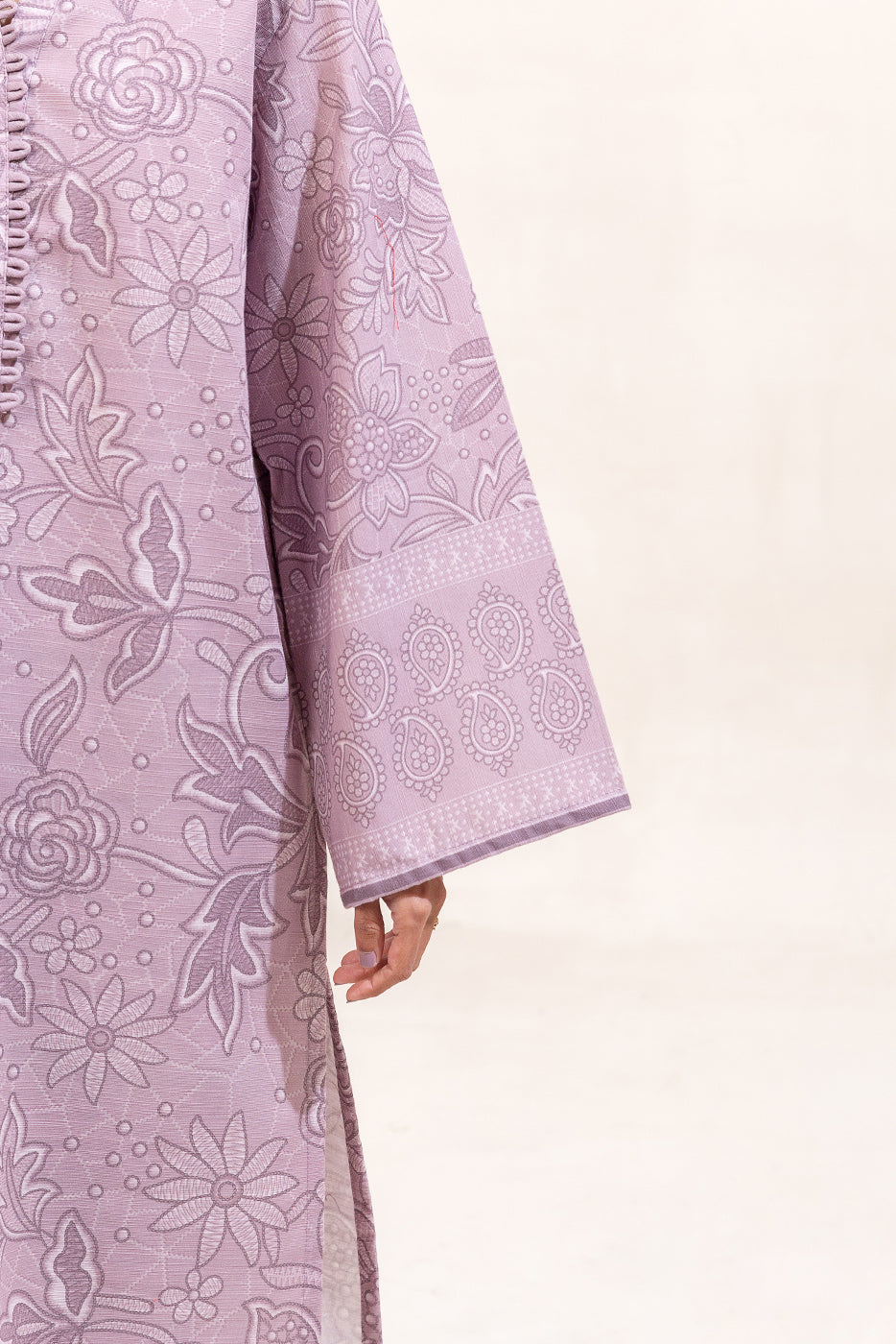 3 Piece Printed Khaddar Suit-Floral Bliss (Unstitched)