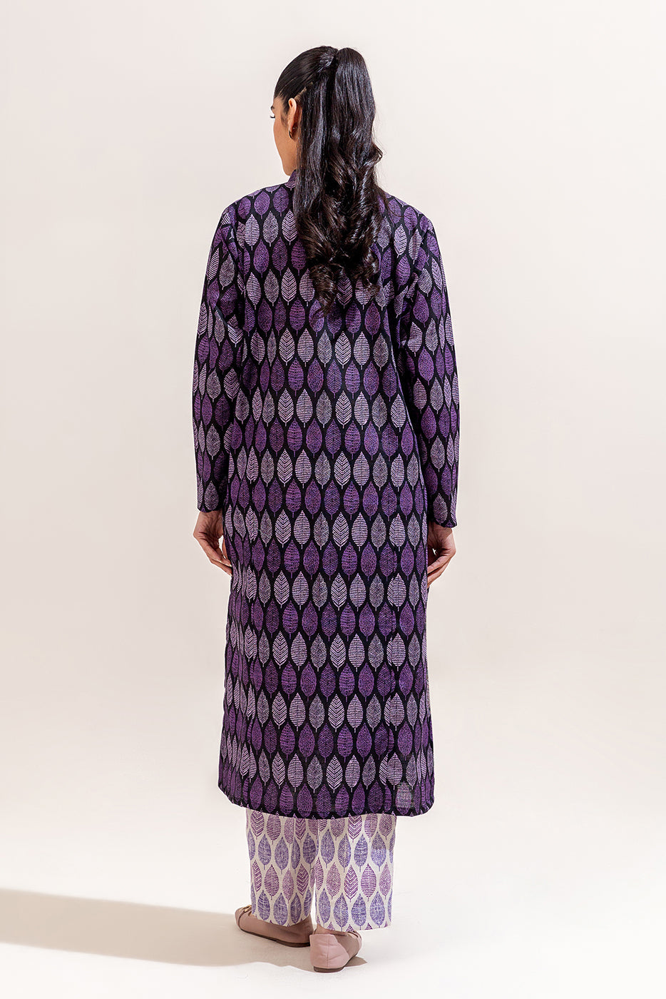 2 Piece Printed Khaddar Suit-Leafy Meadow (Unstitched)