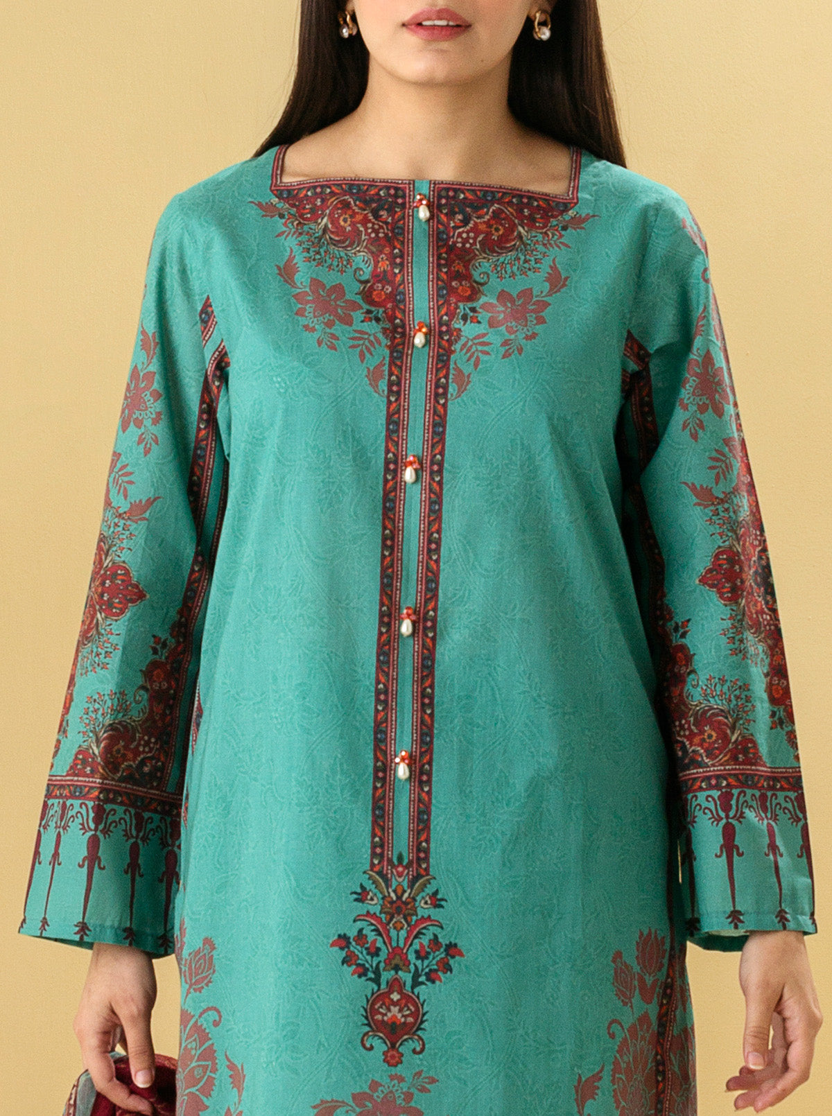 3 Piece - Printed Lawn Suit - Tribal Chic