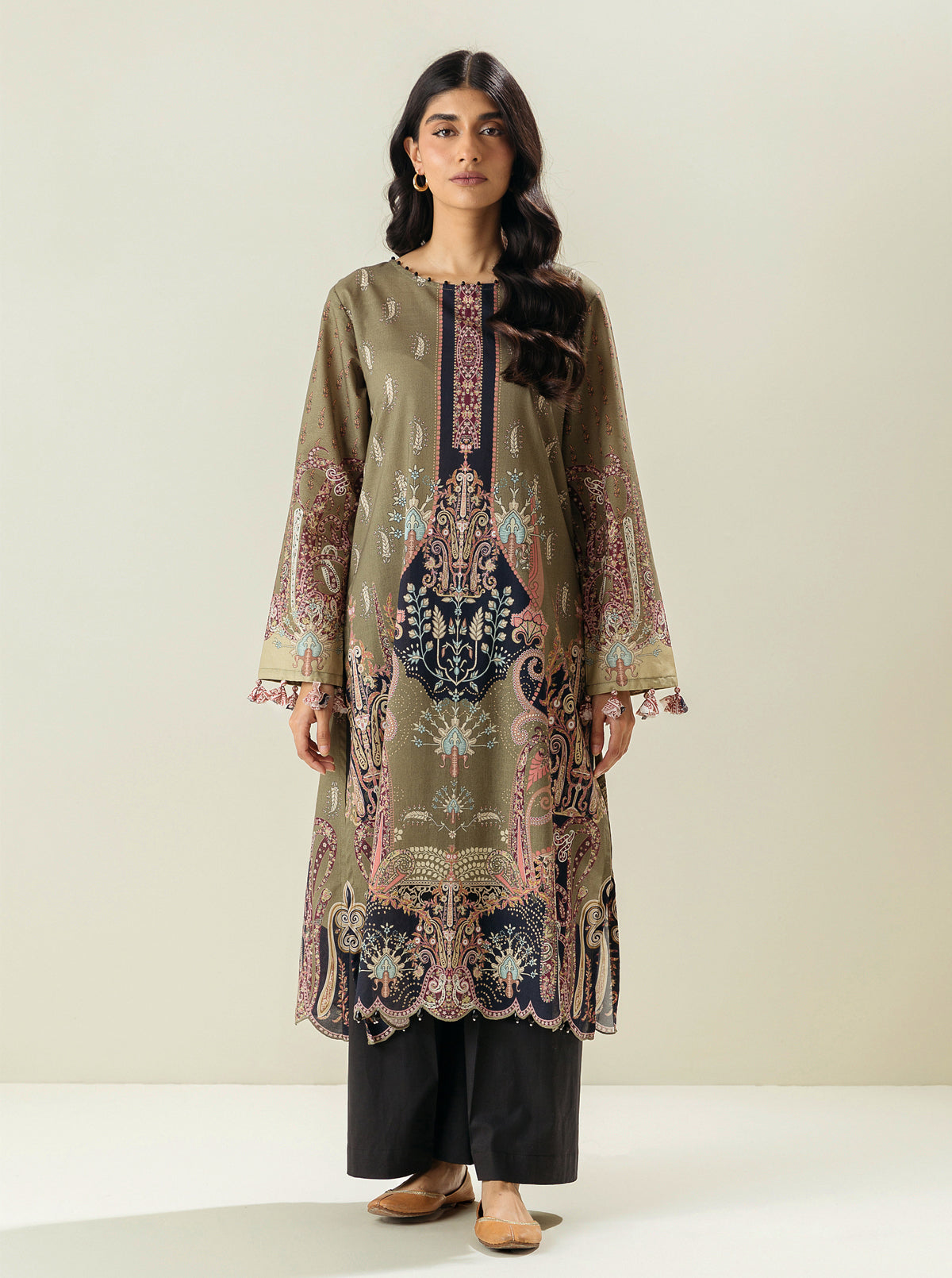 1 PIECE - PRINTED LAWN SHIRT - EXOTIC BLOOM