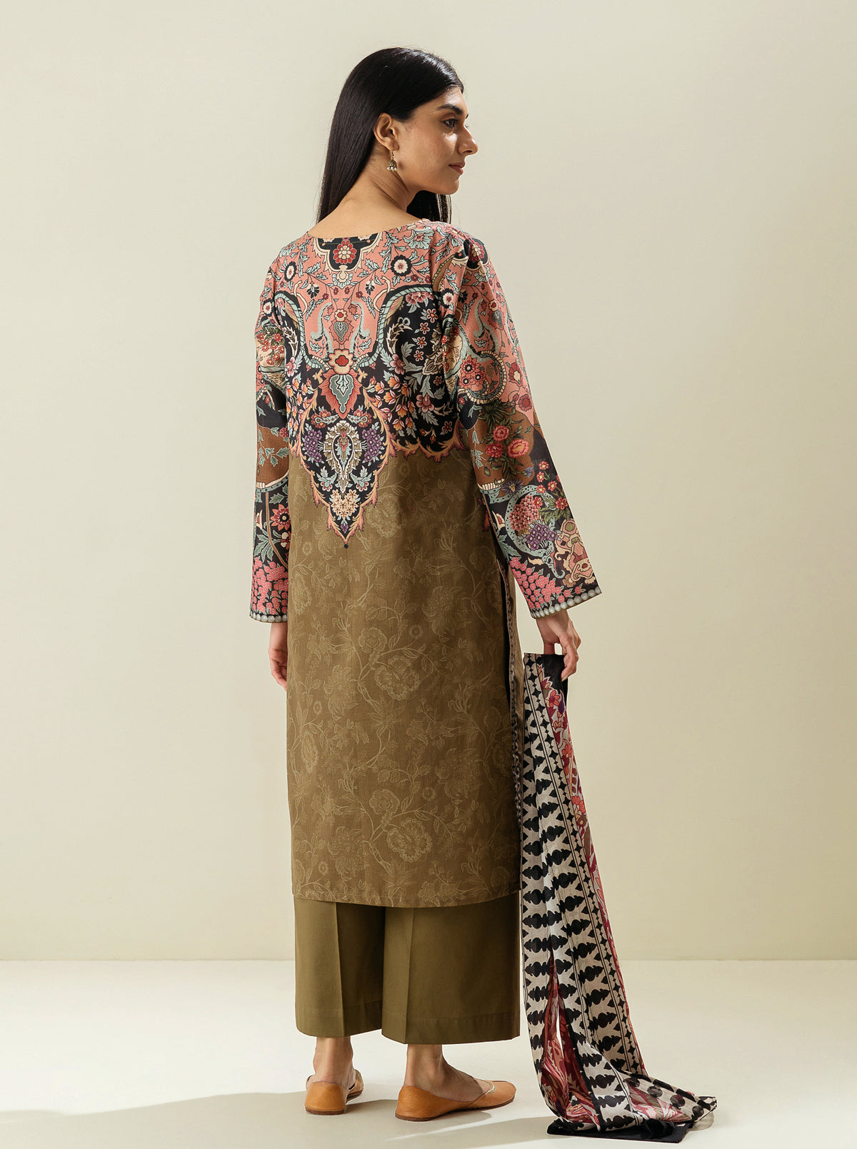 3 Piece - Printed Lawn Suit - Fine Traditions