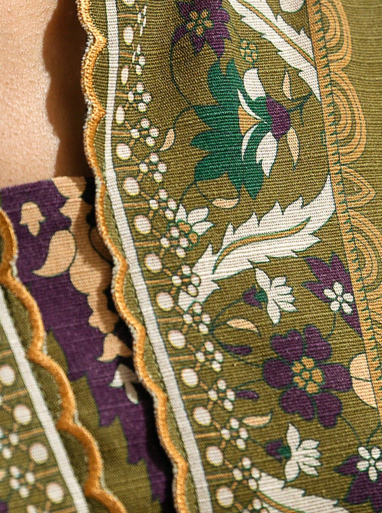 3 Piece - Printed Khaddar Suit - Ridi Olive