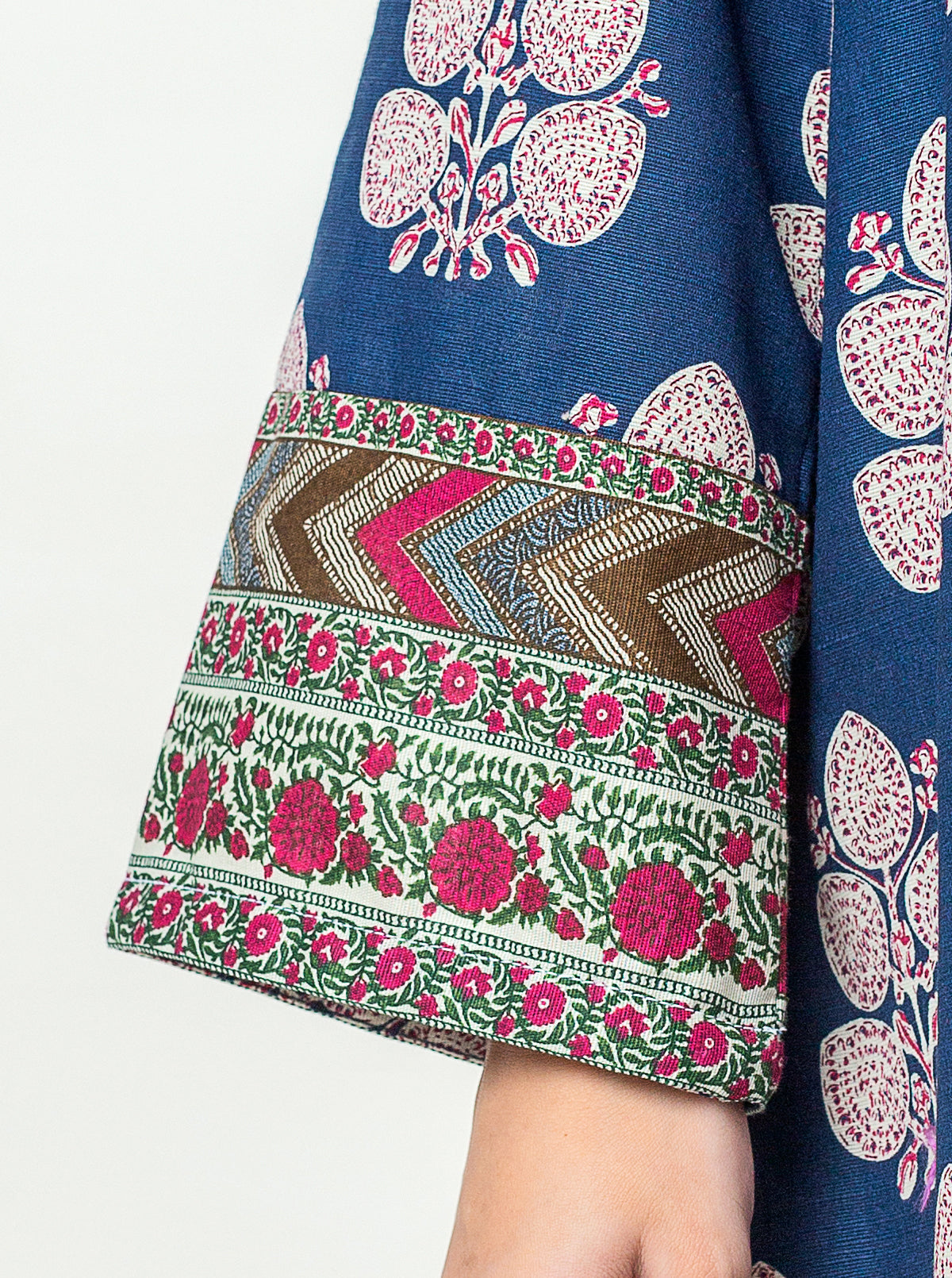 2 Piece - Printed Khaddar Suit - Midnight Values