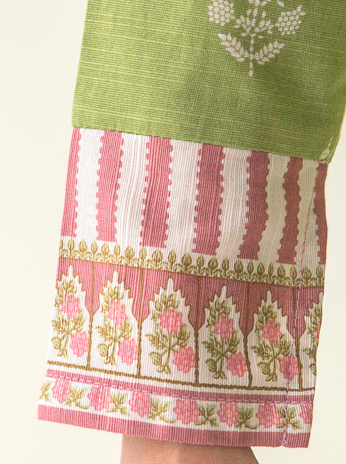 2 Piece - Printed Khaddar Suit - Mossy Mayhem