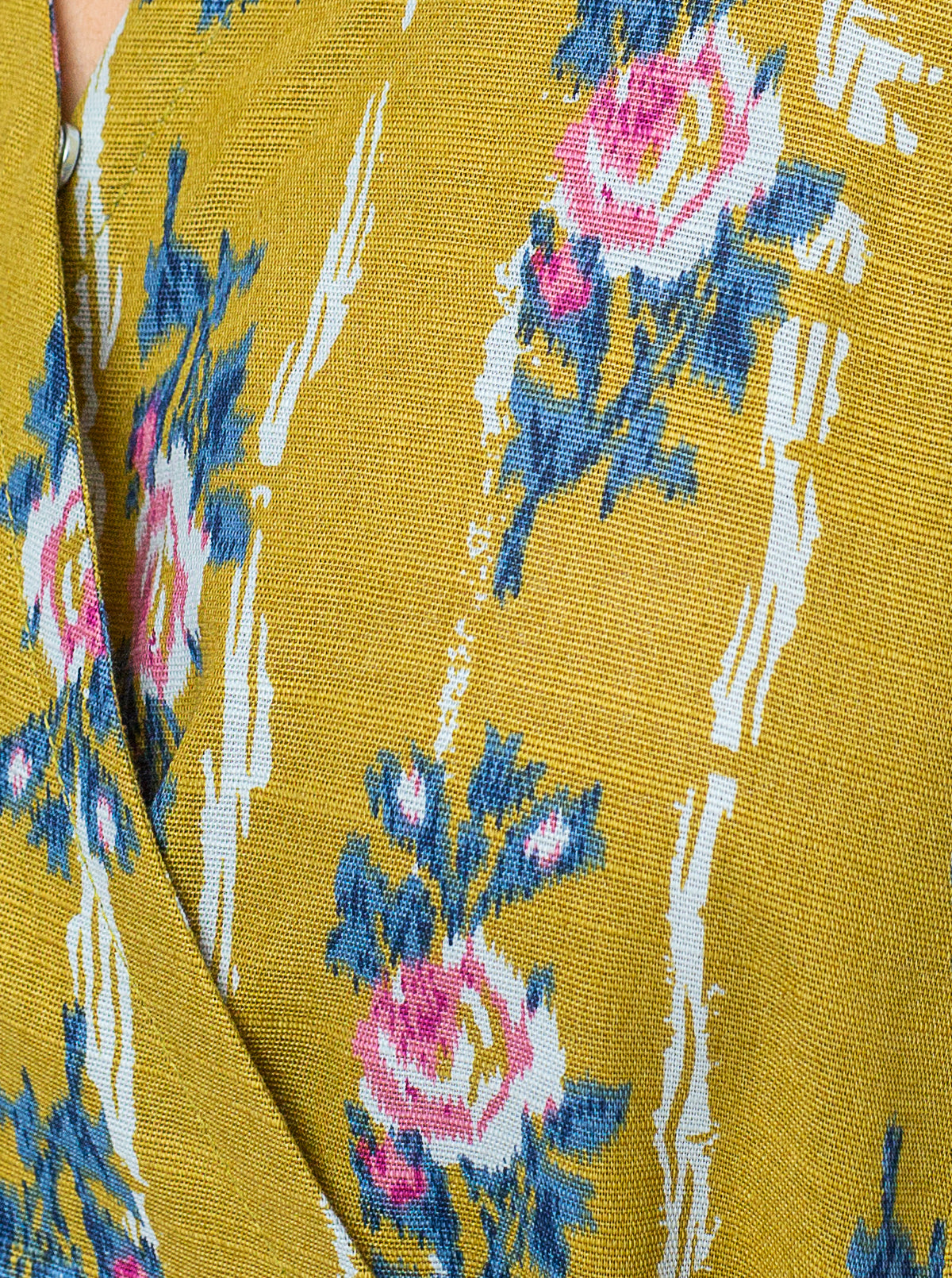 2 Piece - Printed Khaddar Suit - Mustard Vines