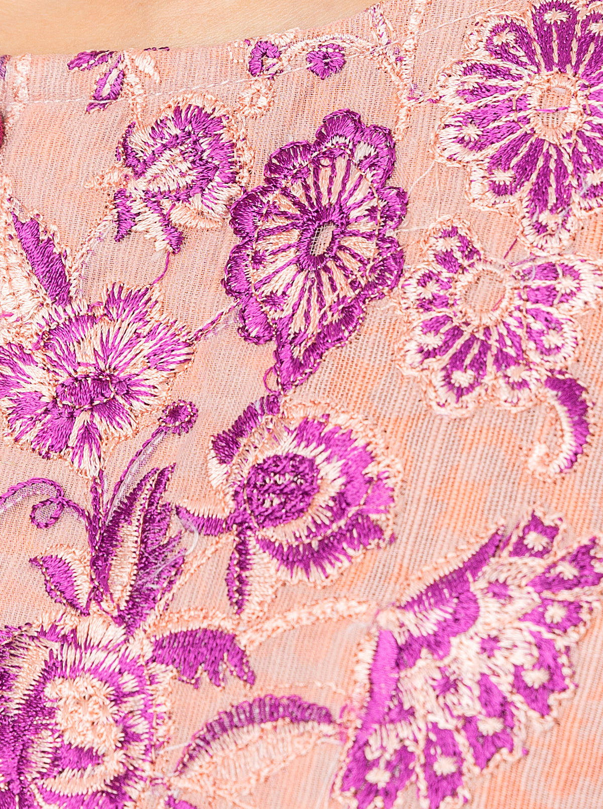 2 Piece - Embroidered Khaddar Suit - Dusky Blush