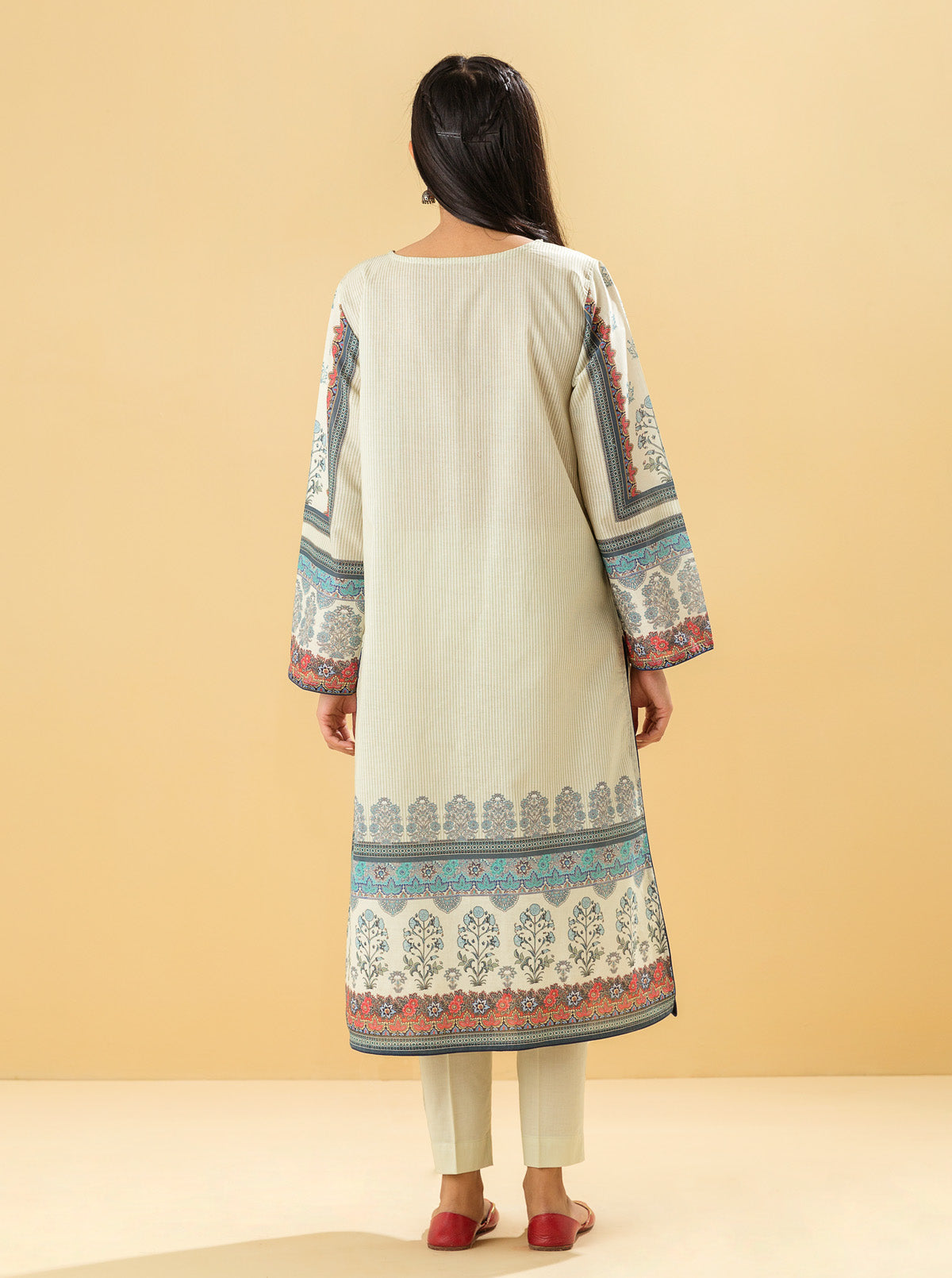 1 PIECE - PRINTED LAWN SHIRT - DIVINITY DREAMMB3S22U03-BEIGE-2000000196132-1PC