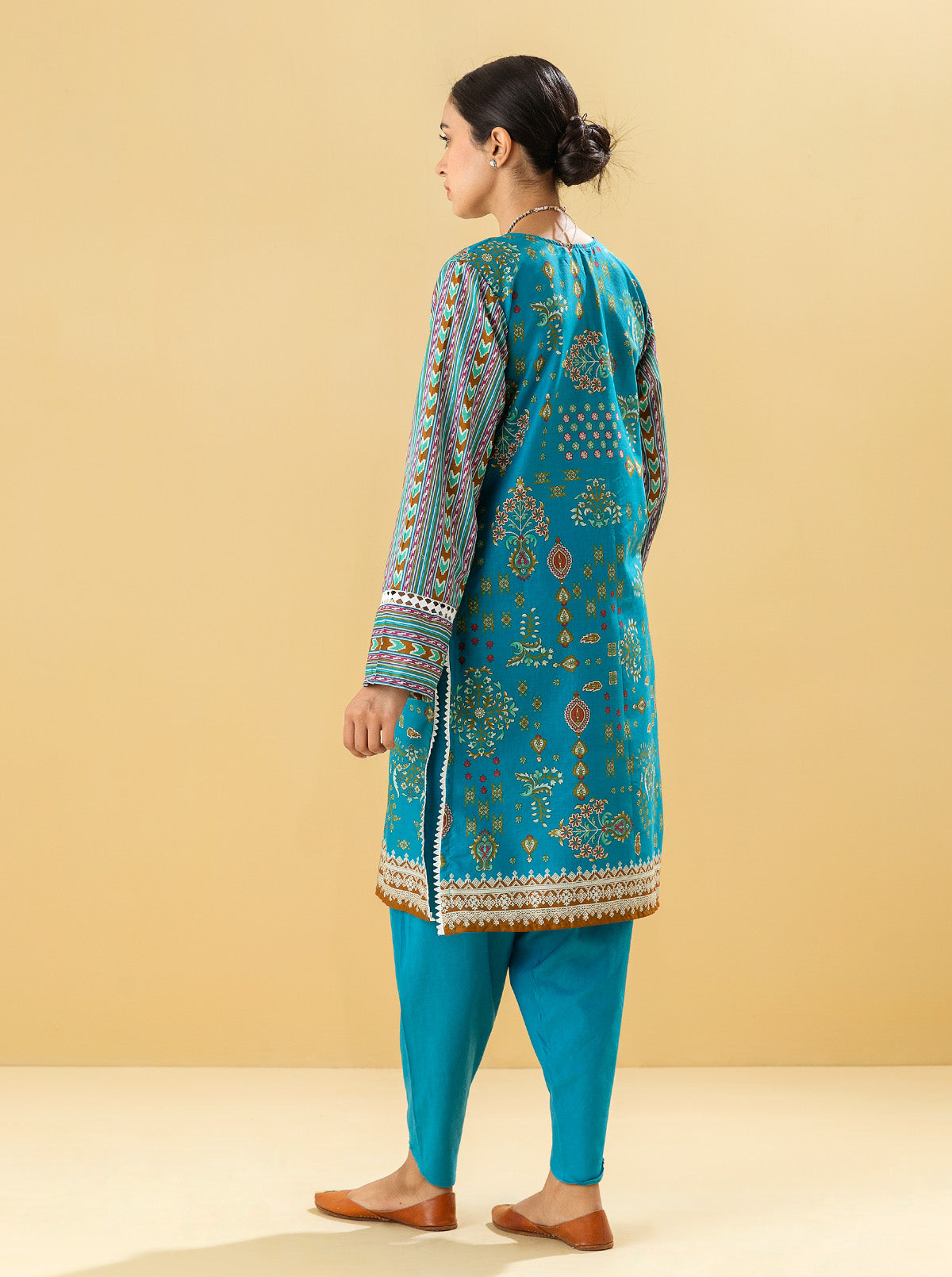 2 PIECE - PRINTED LAWN SUIT - BLUE MUSEMB3S22U11-BLUE-2000000196138-2PC