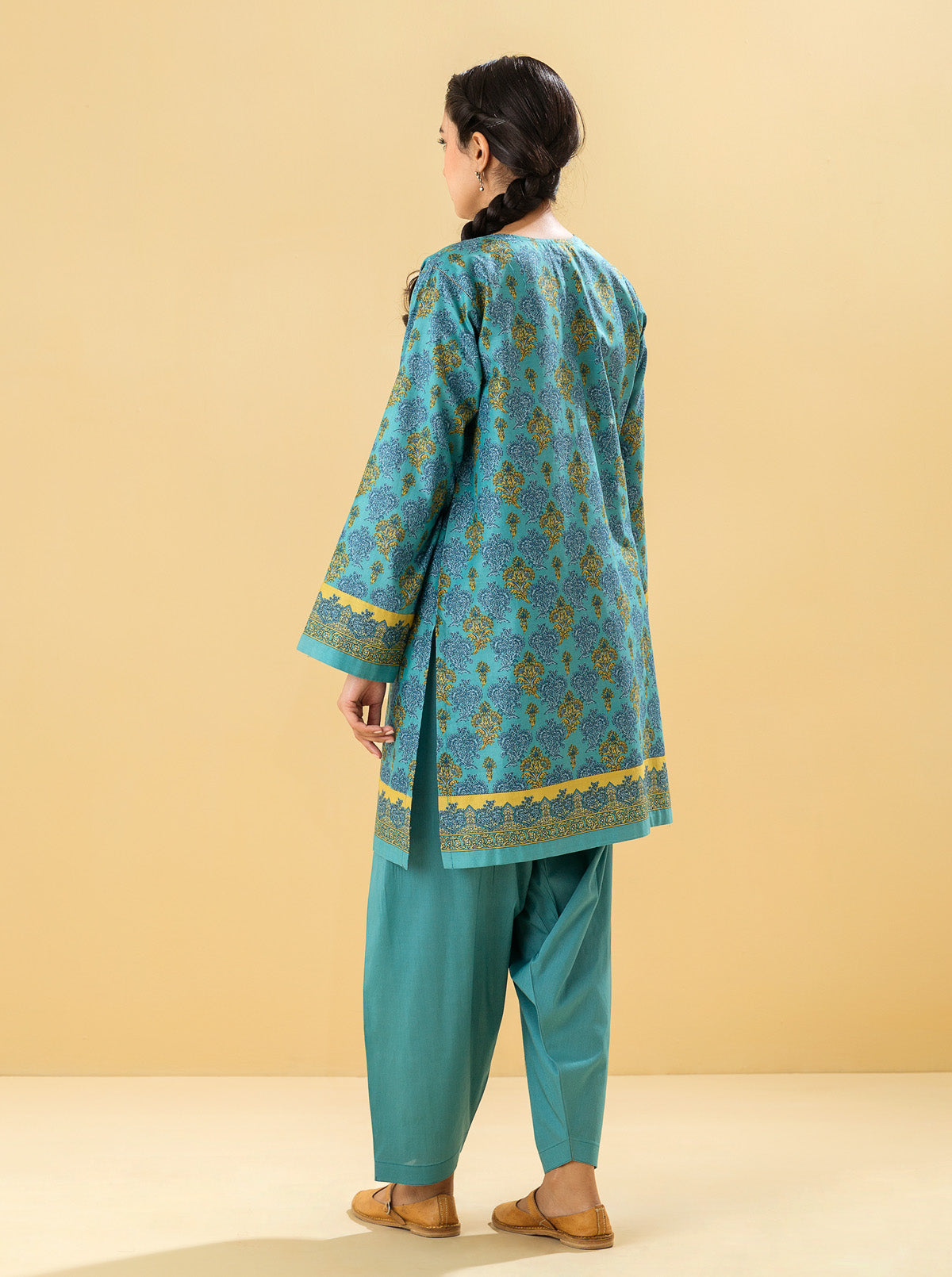 2 PIECE - PRINTED LAWN SUIT - IDYLLIC ISLEMB3S22U12-BLUE-2000000196139-2PC