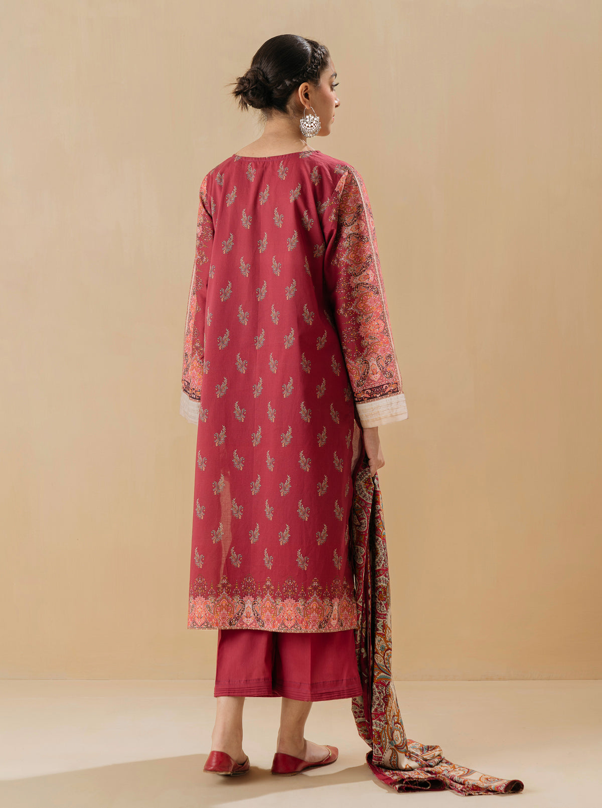2 Piece - Printed Lawn Suit - Urban Paisley
