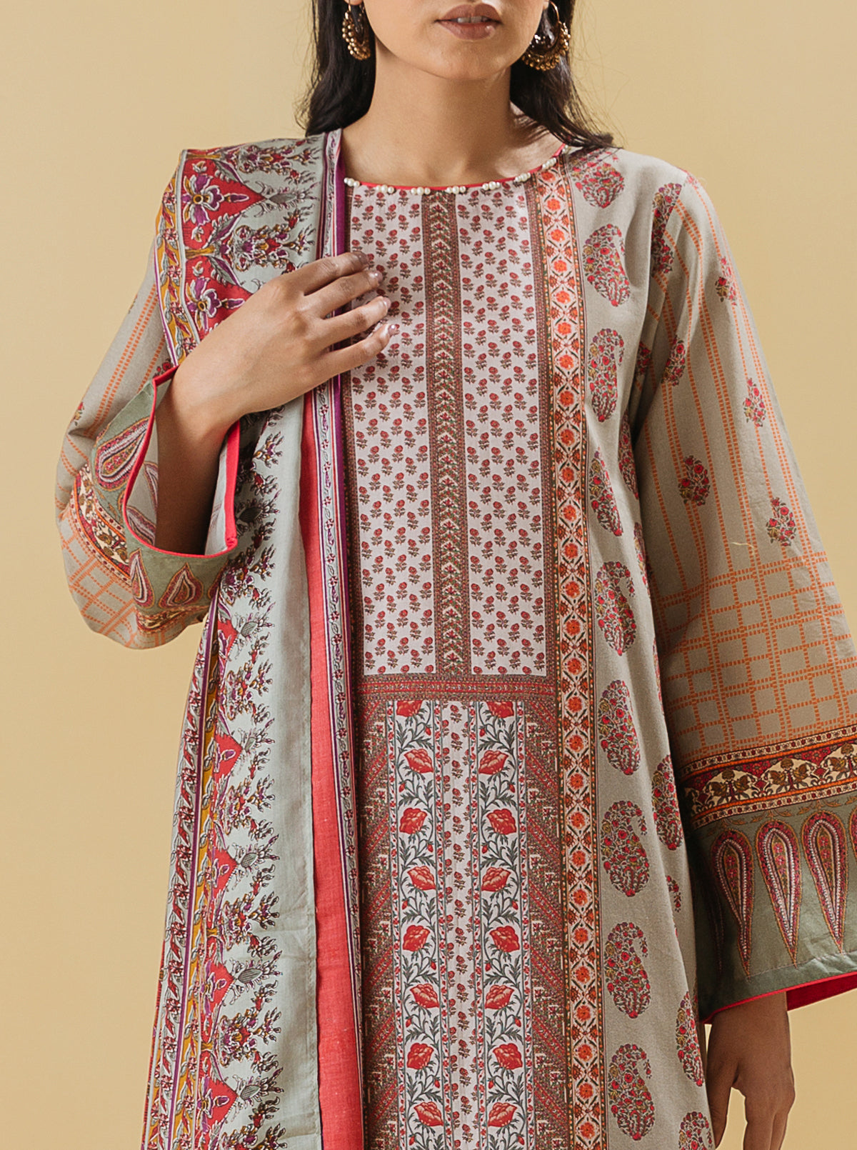 3 PIECE - PRINTED LAWN SUIT - ETHEREAL ESSENCEMB3S22U26-MULTI-2000000197823-3PC