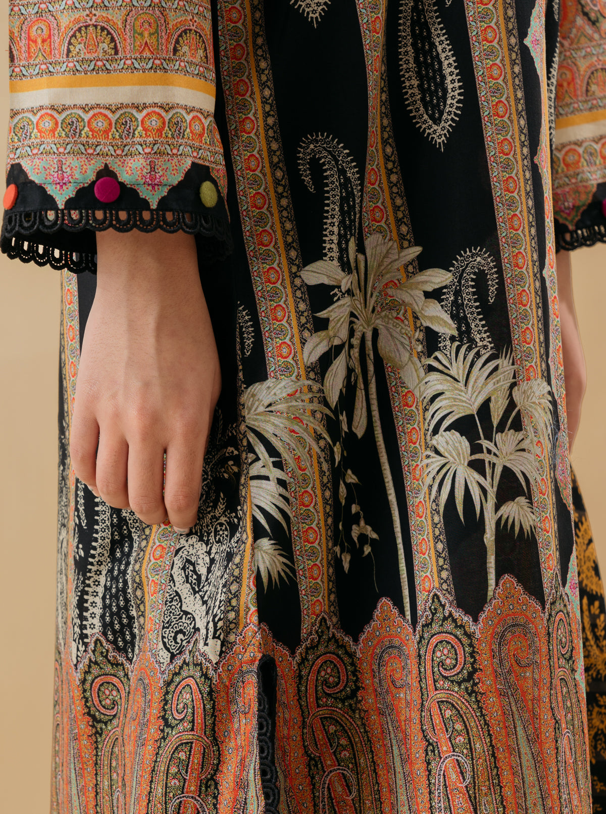 3 PIECE - PRINTED LAWN SUIT - GARDENIA ONYXMB3S22U32-RED-2000000197594-3PC