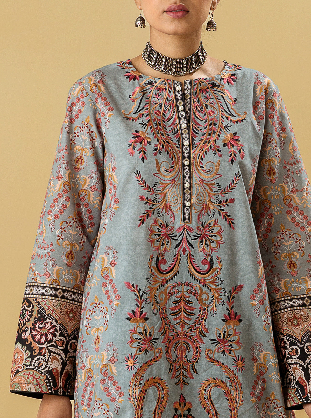 3 Piece - Embroidered Lawn Suit - Summer Breeze