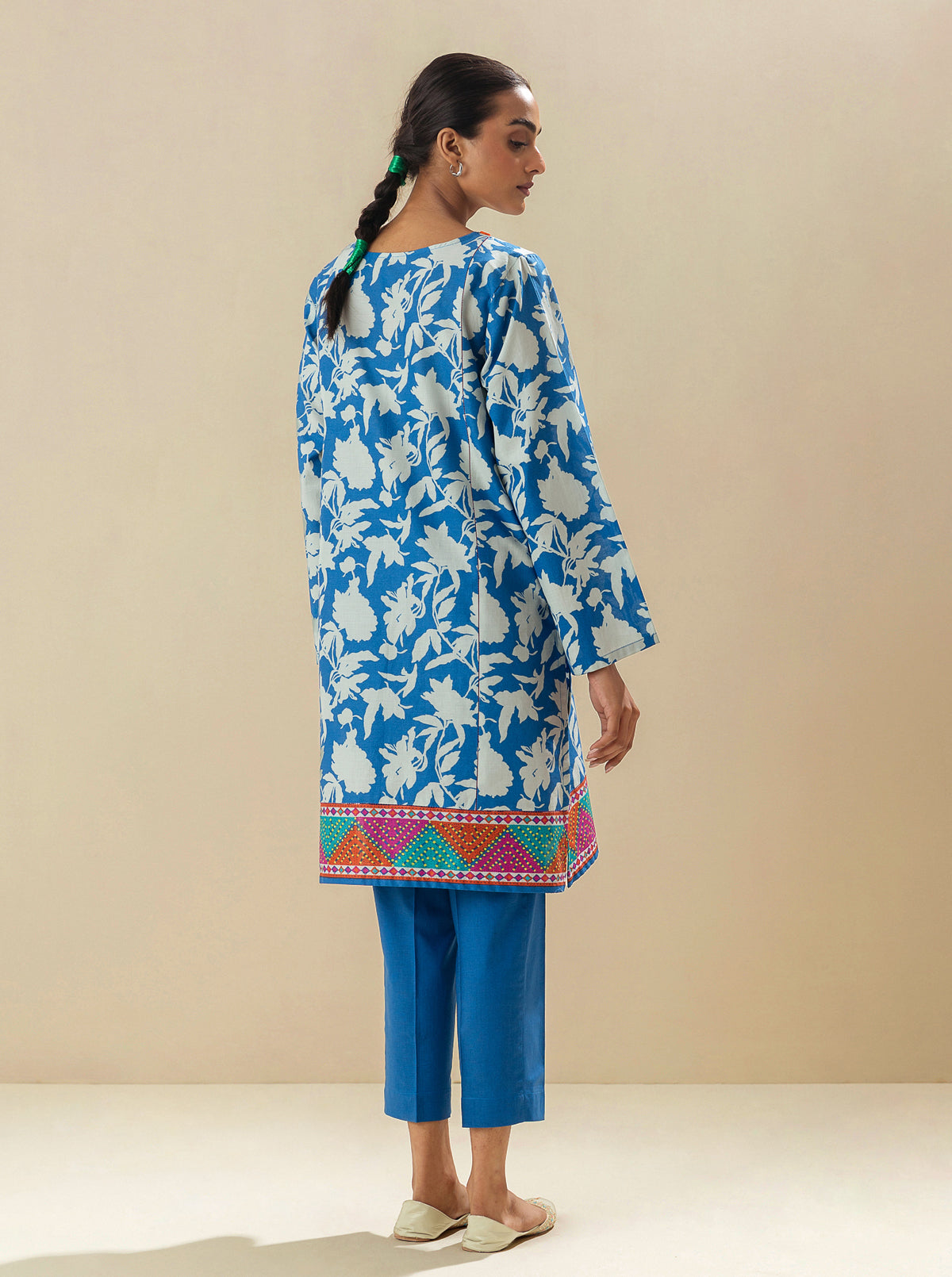 1 PIECE - PRINTED LAWN SHIRT - TIDE MYSTIQUE