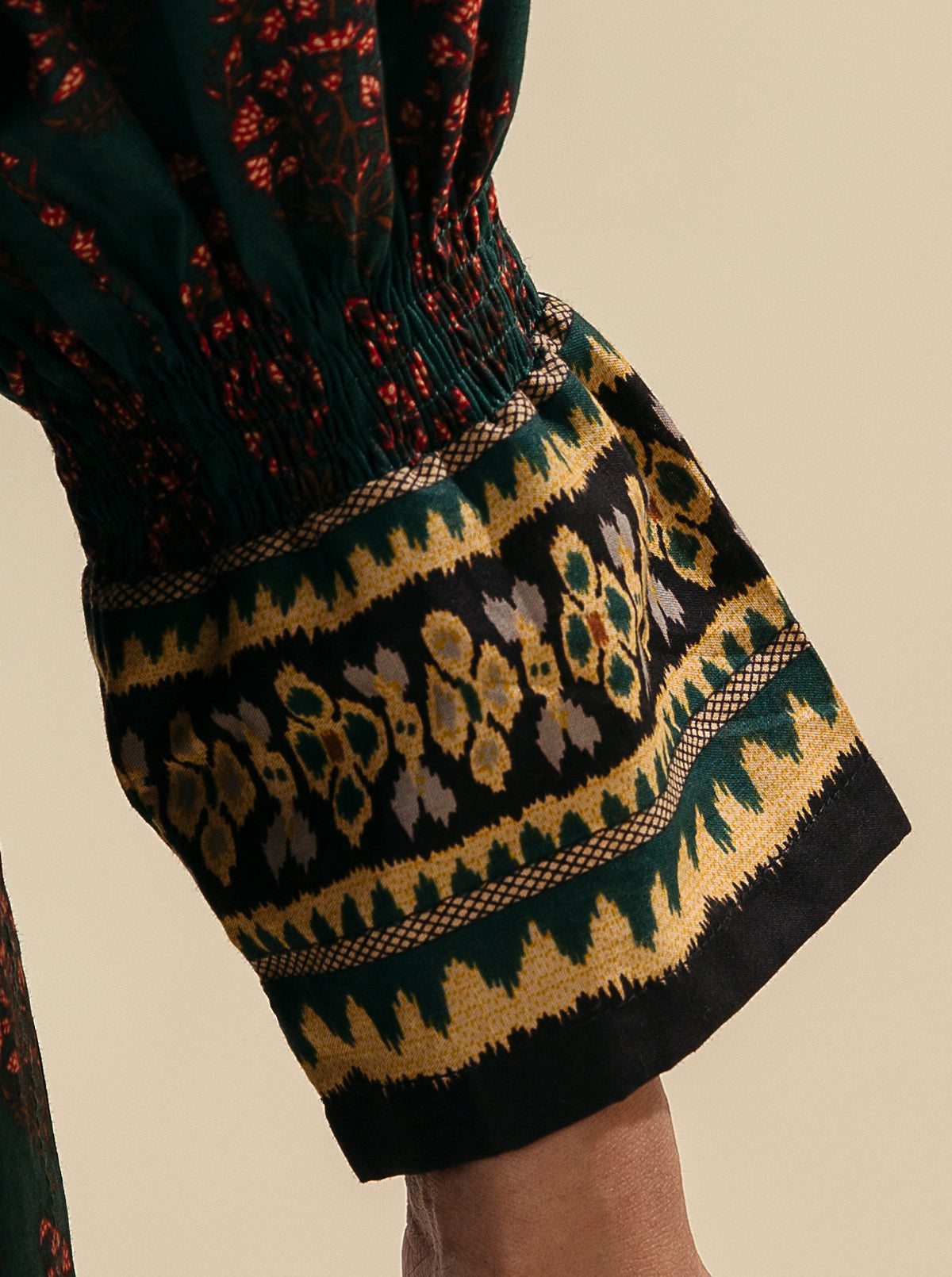 1 Piece - Printed Lawn Shirt - Dark Venture