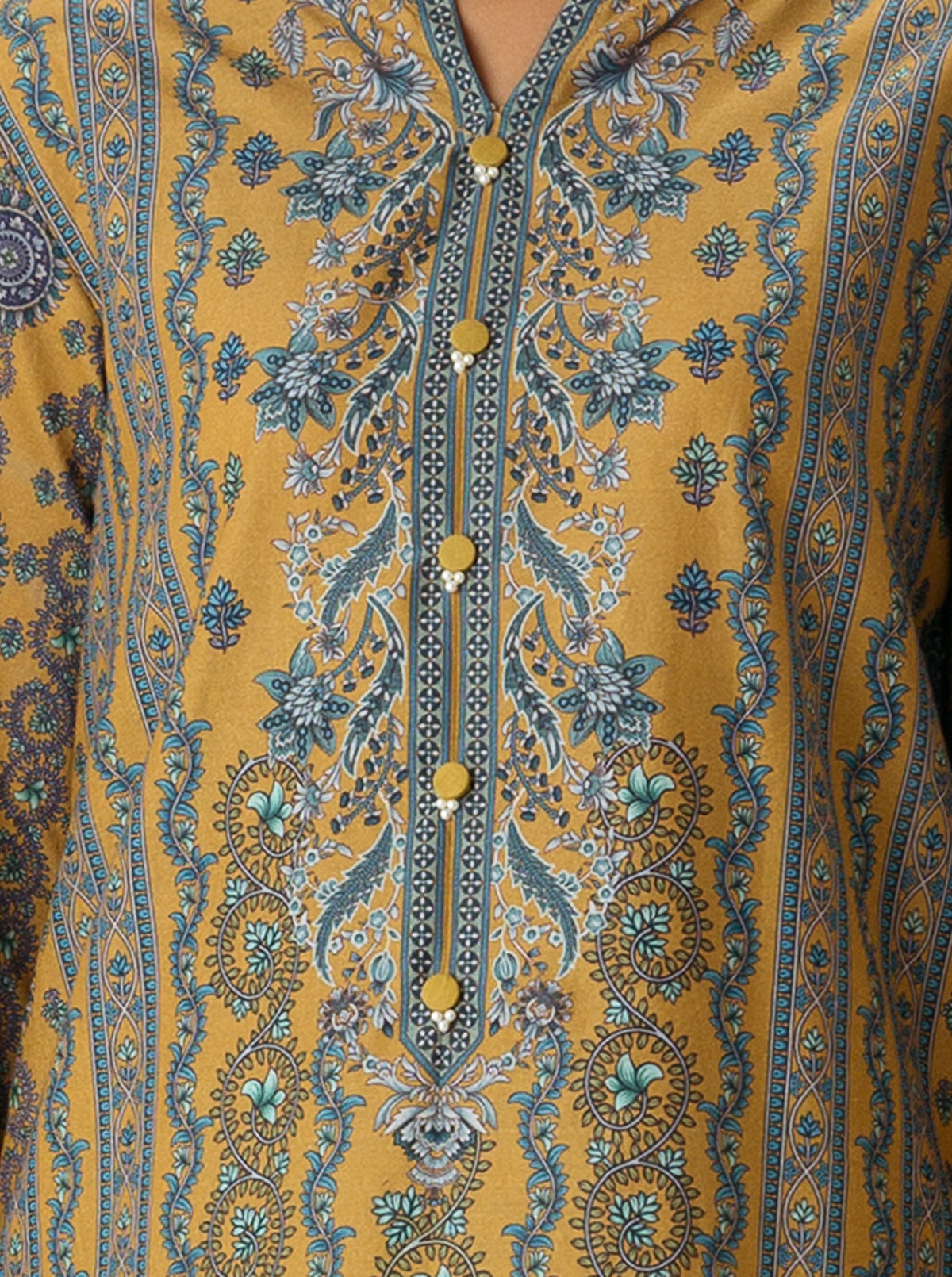 1 PIECE - PRINTED LAWN SHIRT - COLONIAL RENAISSANCE