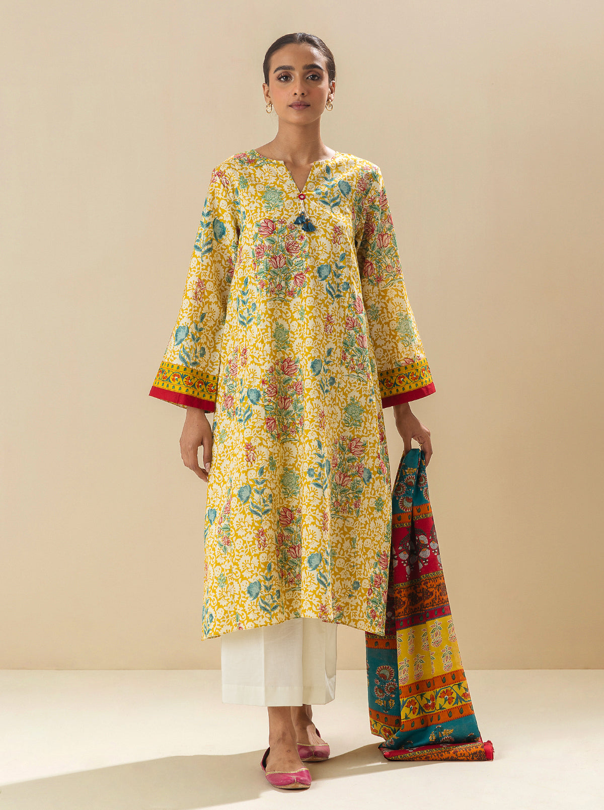 2 Piece - Printed Lawn Suit - Sahara Mirage