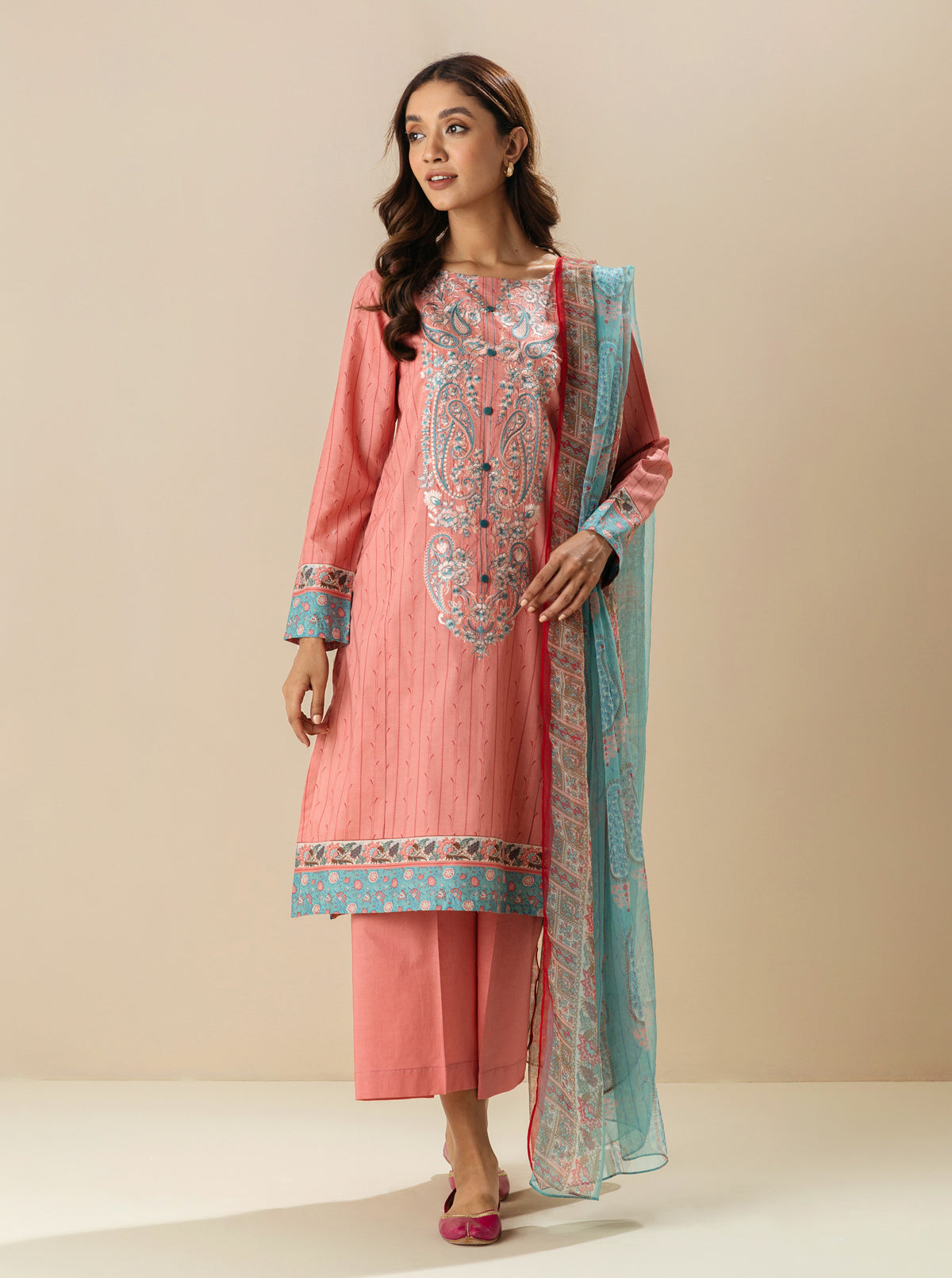 2 PIECE - EMBROIDERD LAWN SUIT - NEWAGE ZEST