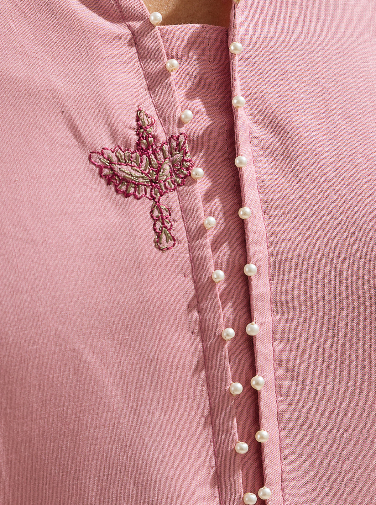 3 Piece - Embroidered Lawn Suit - Candied Apricot