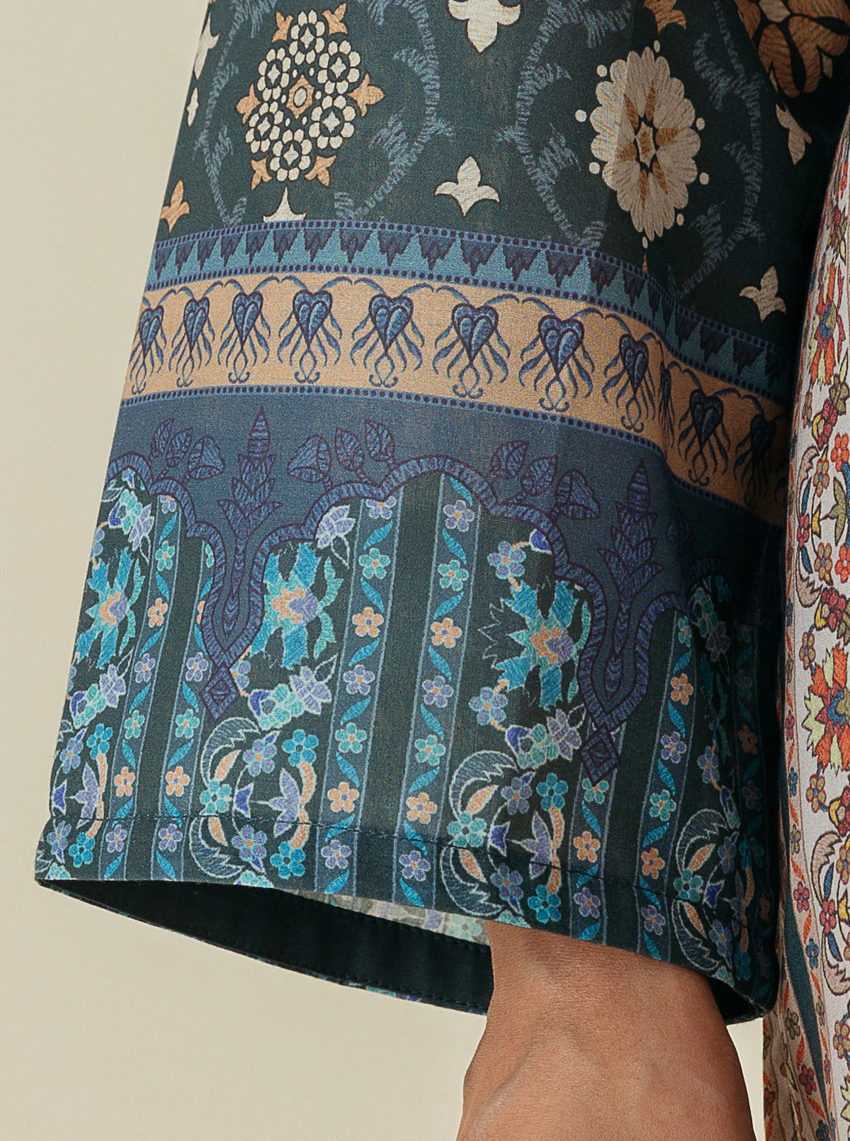 3 Piece - Printed Lawn Suit - Blueberry Moonlight