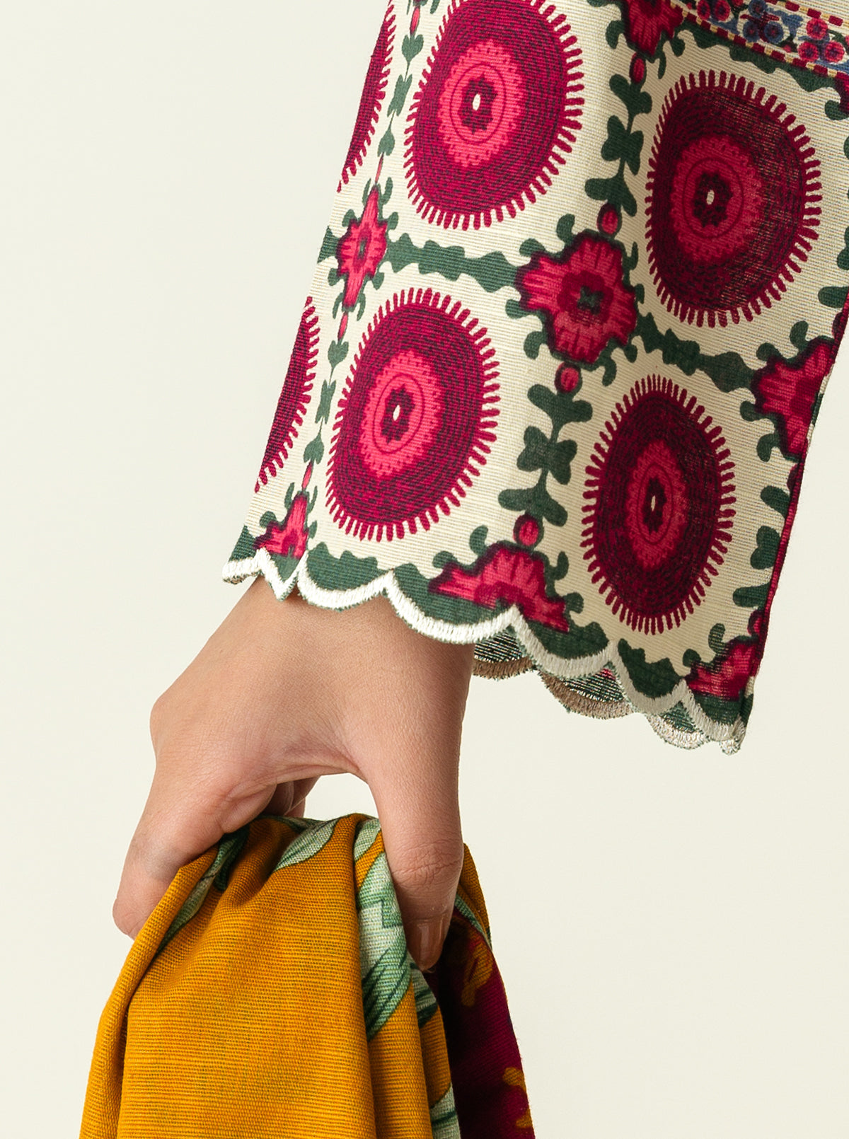 3 Piece - Printed Khaddar Suit - Royal Suzani