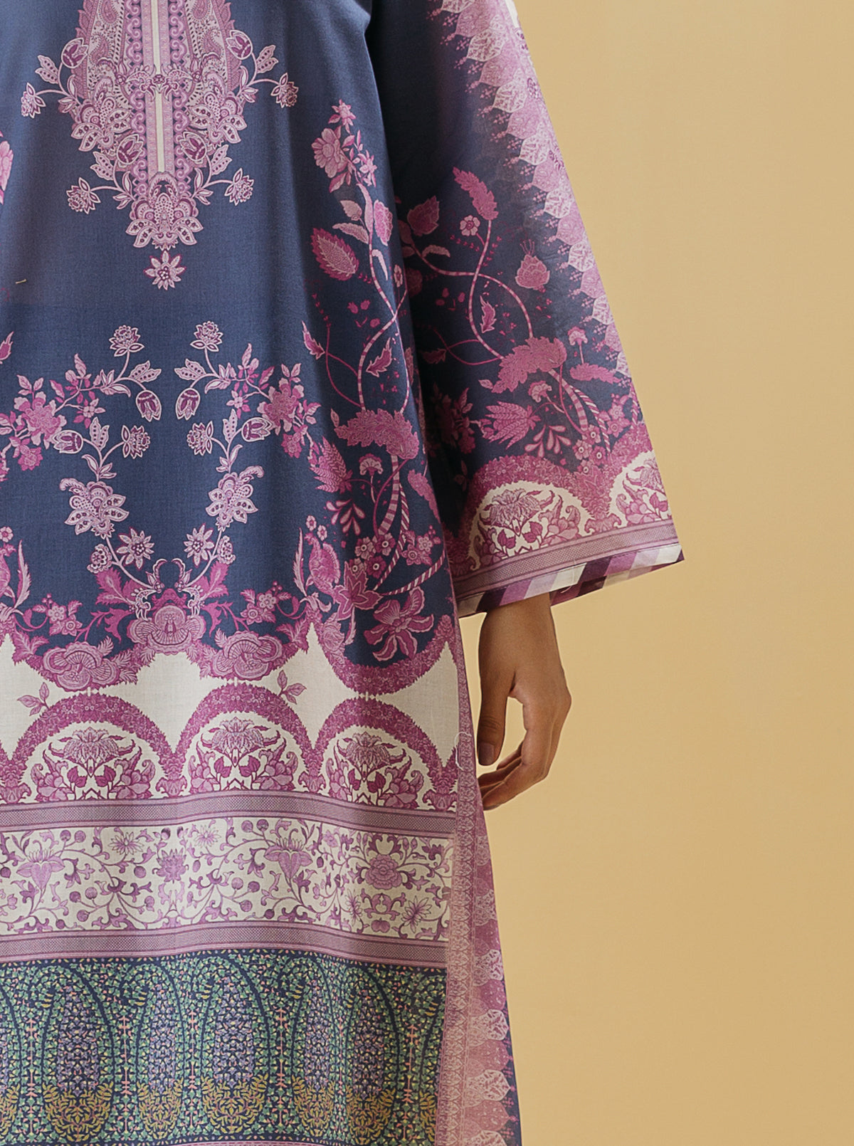 1 PIECE - PRINTED LAWN SHIRT - DIVINE DECOR