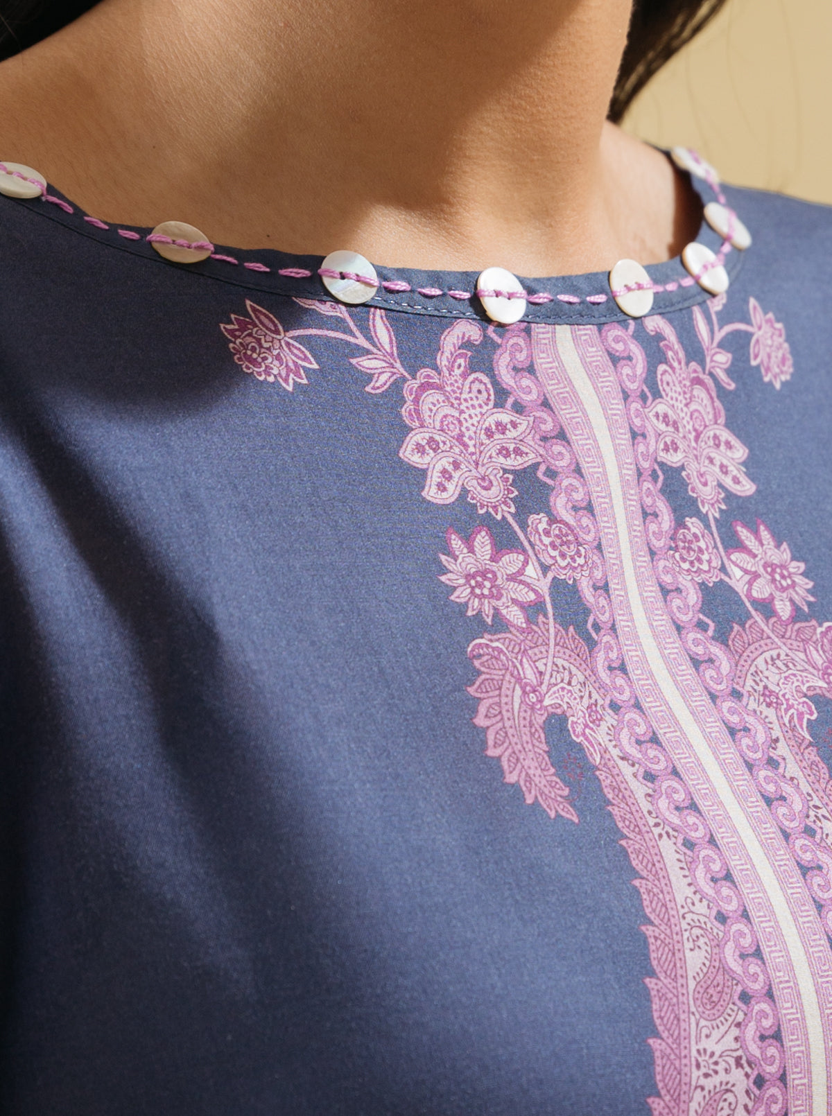 1 PIECE - PRINTED LAWN SHIRT - DIVINE DECOR